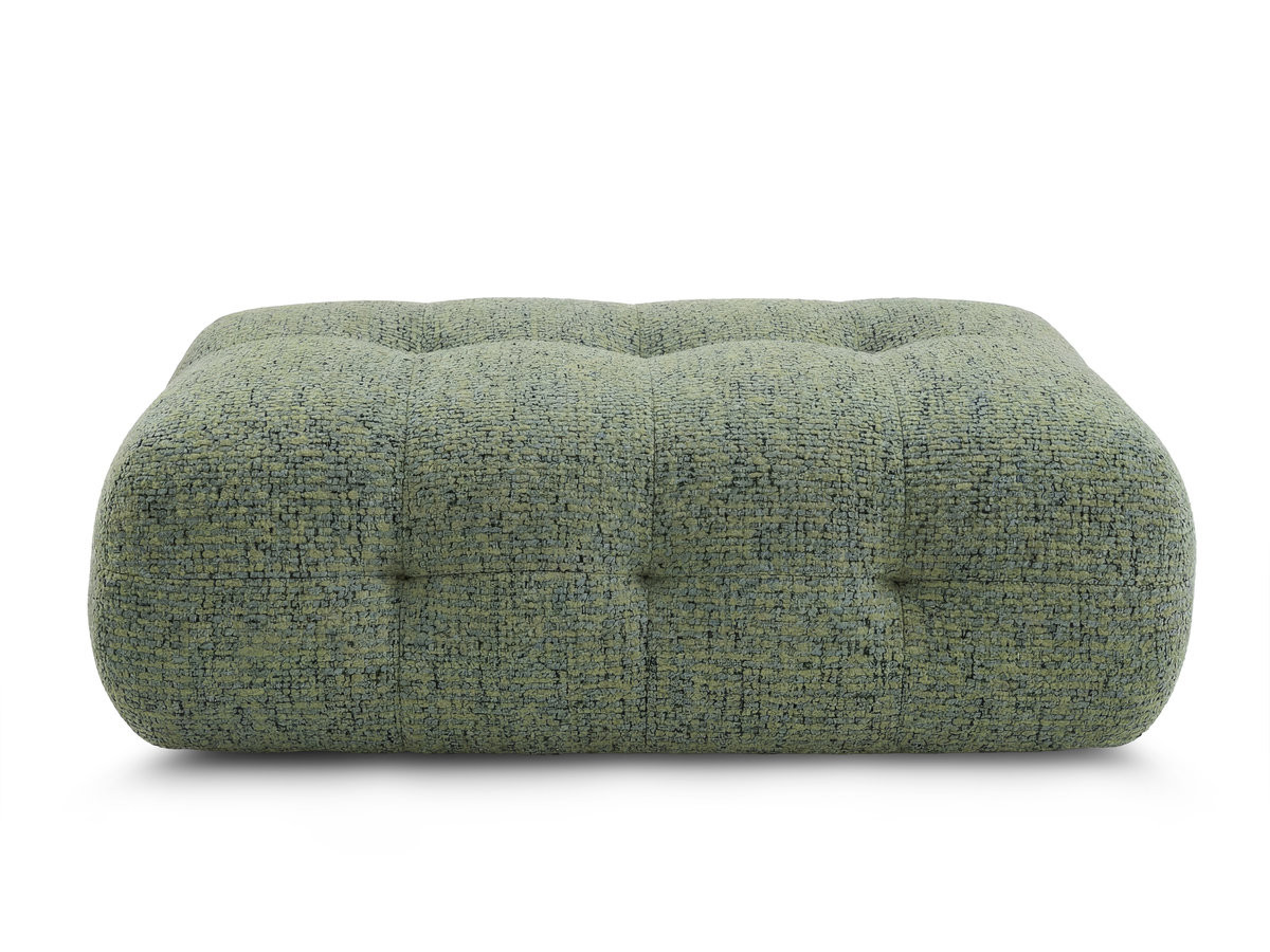 Bobochic Laura Pouf 135 × 84 cm Melange-Stoff Hellgrün