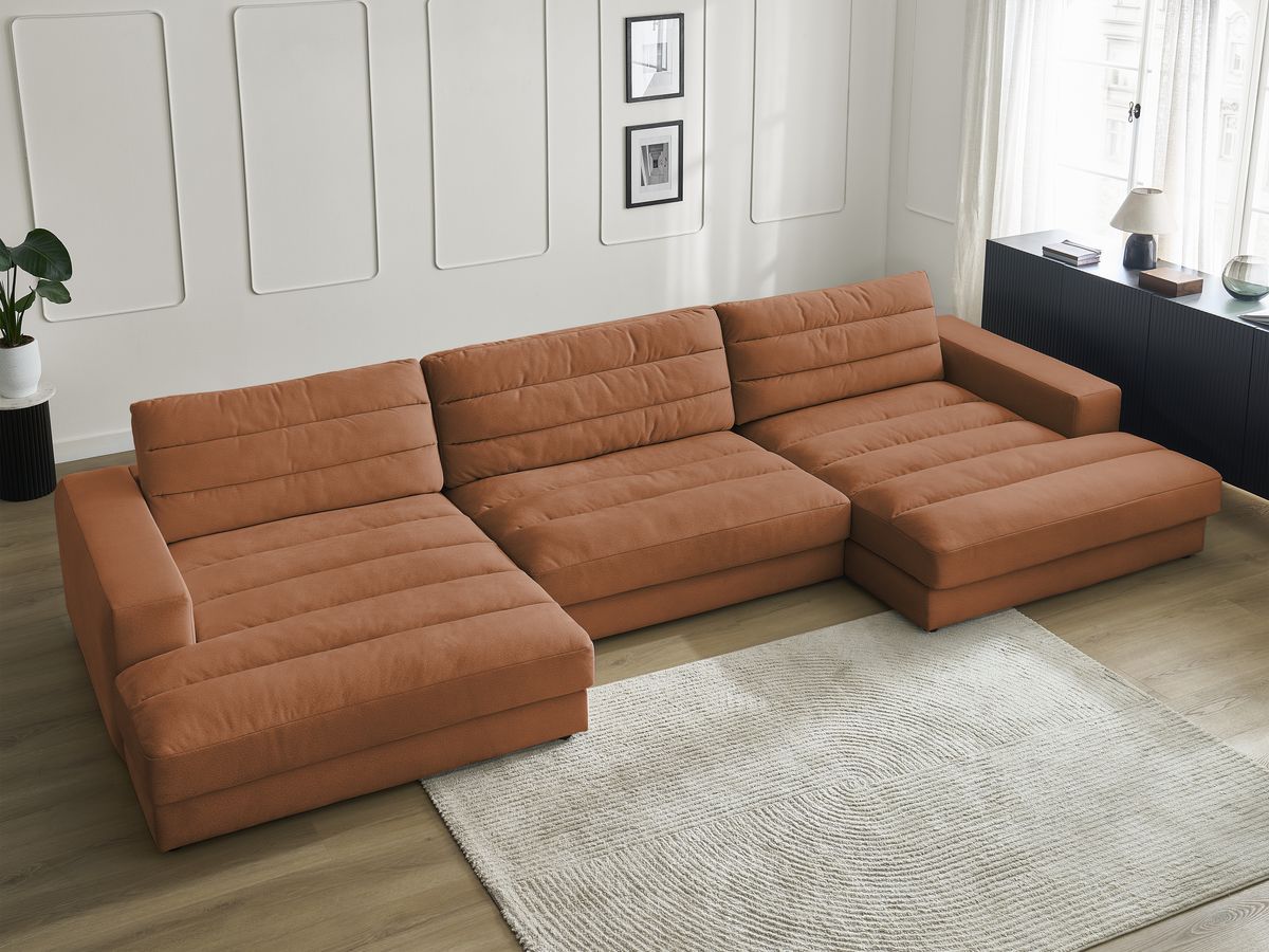 Bobochic Sierra Wohnlandschaft Samt Orange