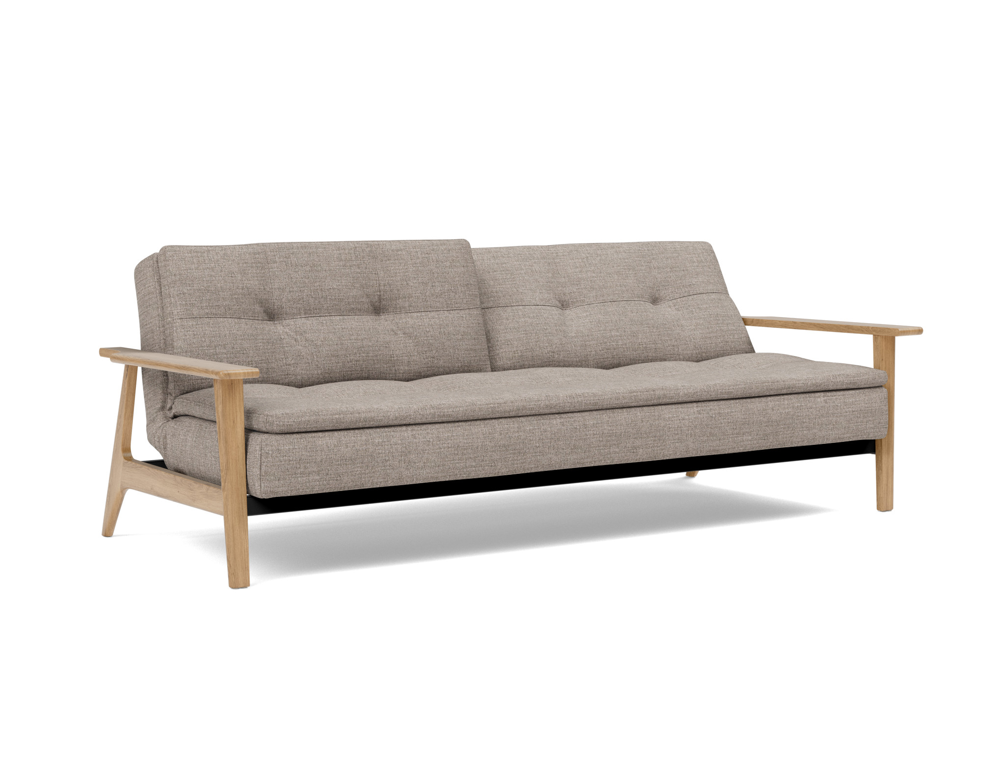 Schlafsofa Dublexo Frej Chenille Yuveno 472-Warm-Grey