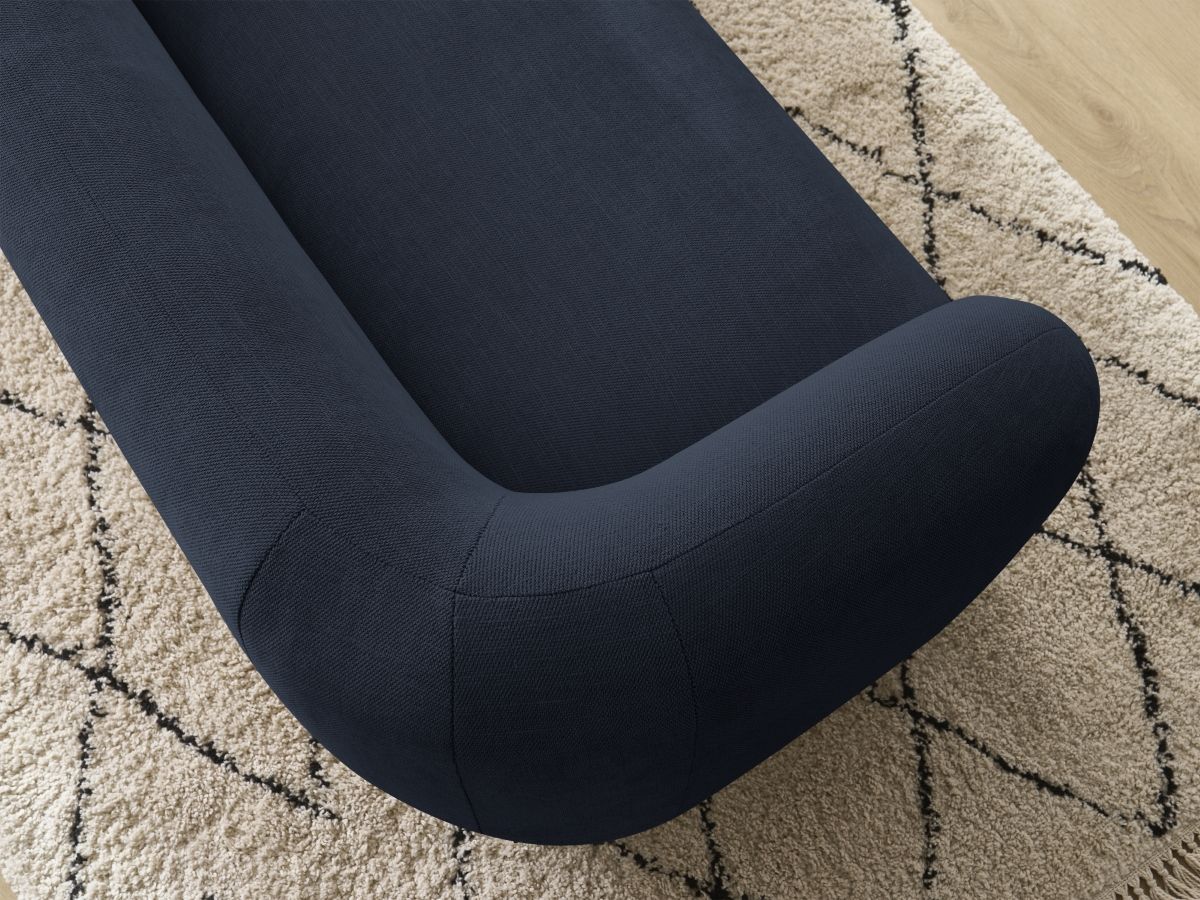 Bobochic Celine Sofa 2-Sitzer Stoff Dunkelblau