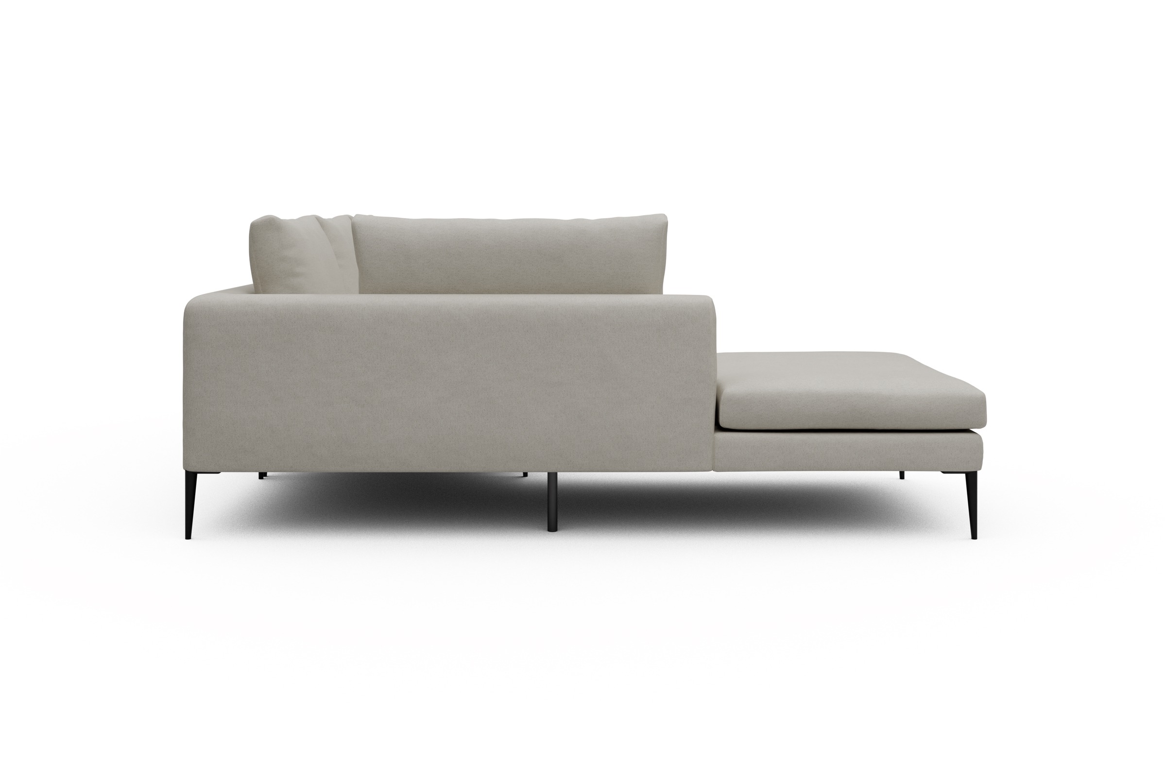 Ecksofa Paul Relax-Ecke links mit 2-Sitzer Denari-Clean-Beige