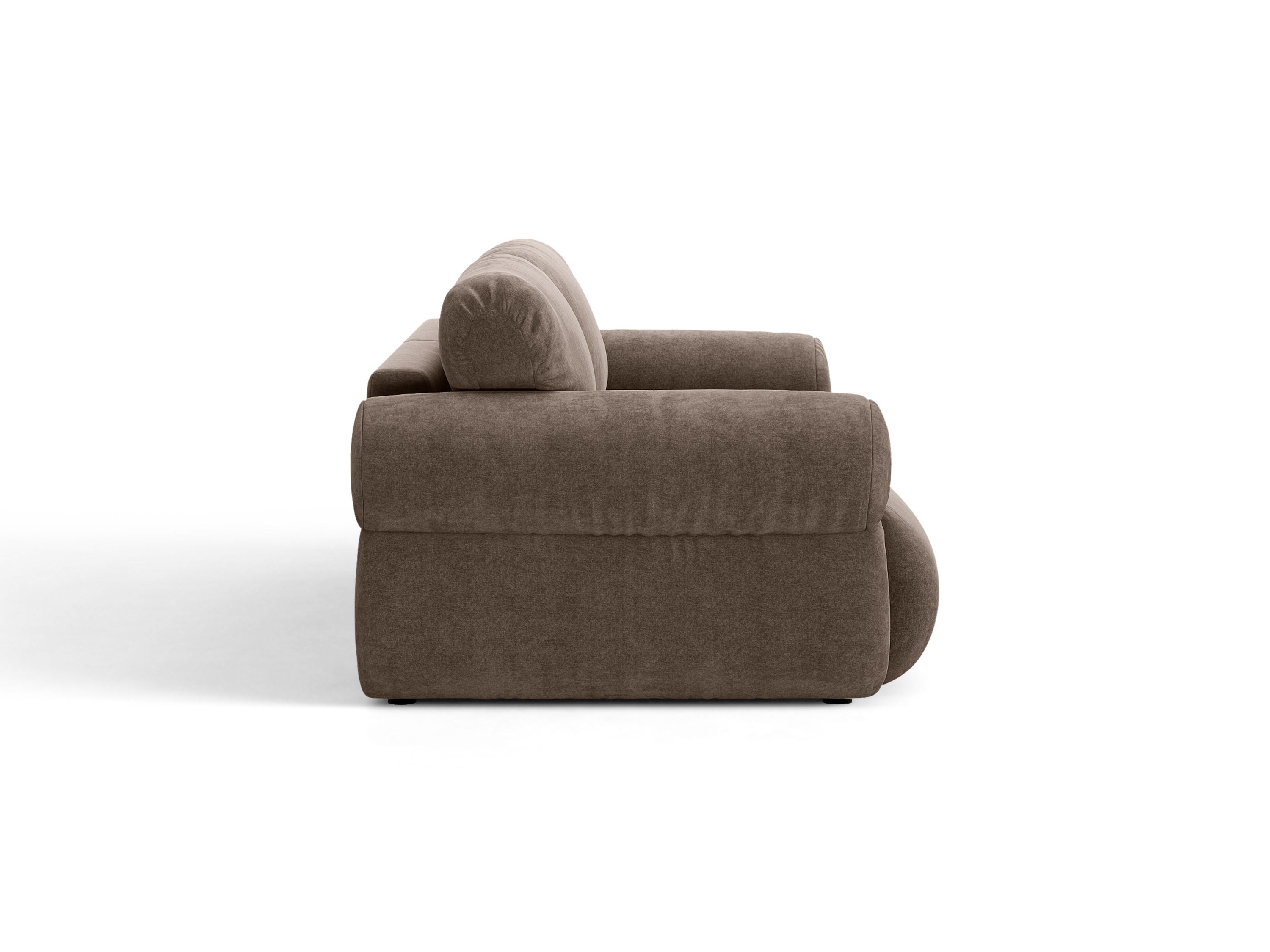 Micadoni Ophelia Sofa 4-Sitzer Strukturierter Stoff Liberty Cappuccino