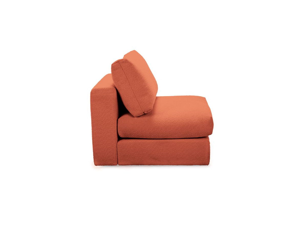 Bobochic Paris Sofamodul 1-Sitzer Bouclé-Stoff Orange