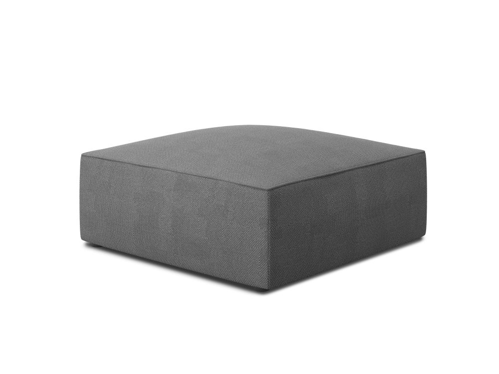 Cosmopolitan Design Pouf Siena Strukturierter Stoff Ottawa Grau