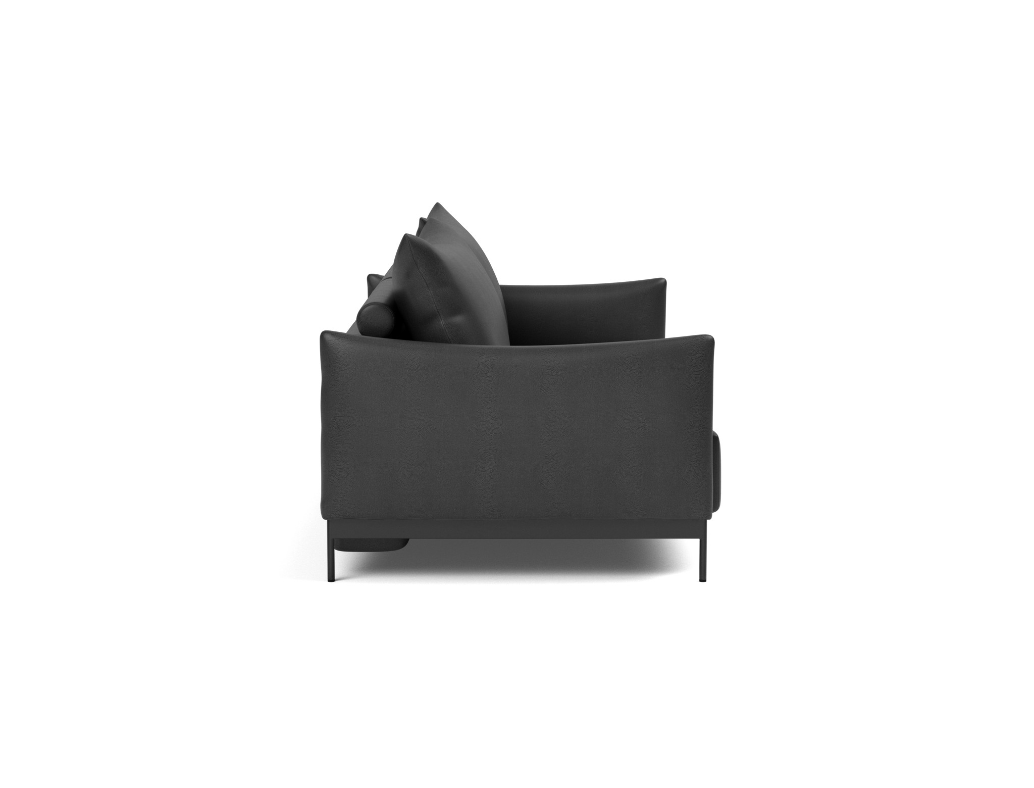Schlafsofa Malloy Lederoptik Faunal 550-Black