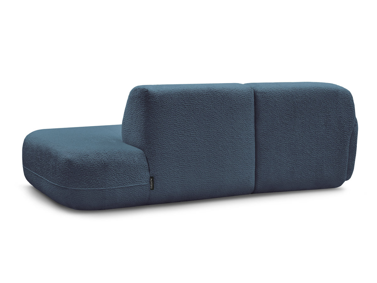 Bobochic Anda Ecksofa 241 × 163 cm Chenille Hellblau Ecke links