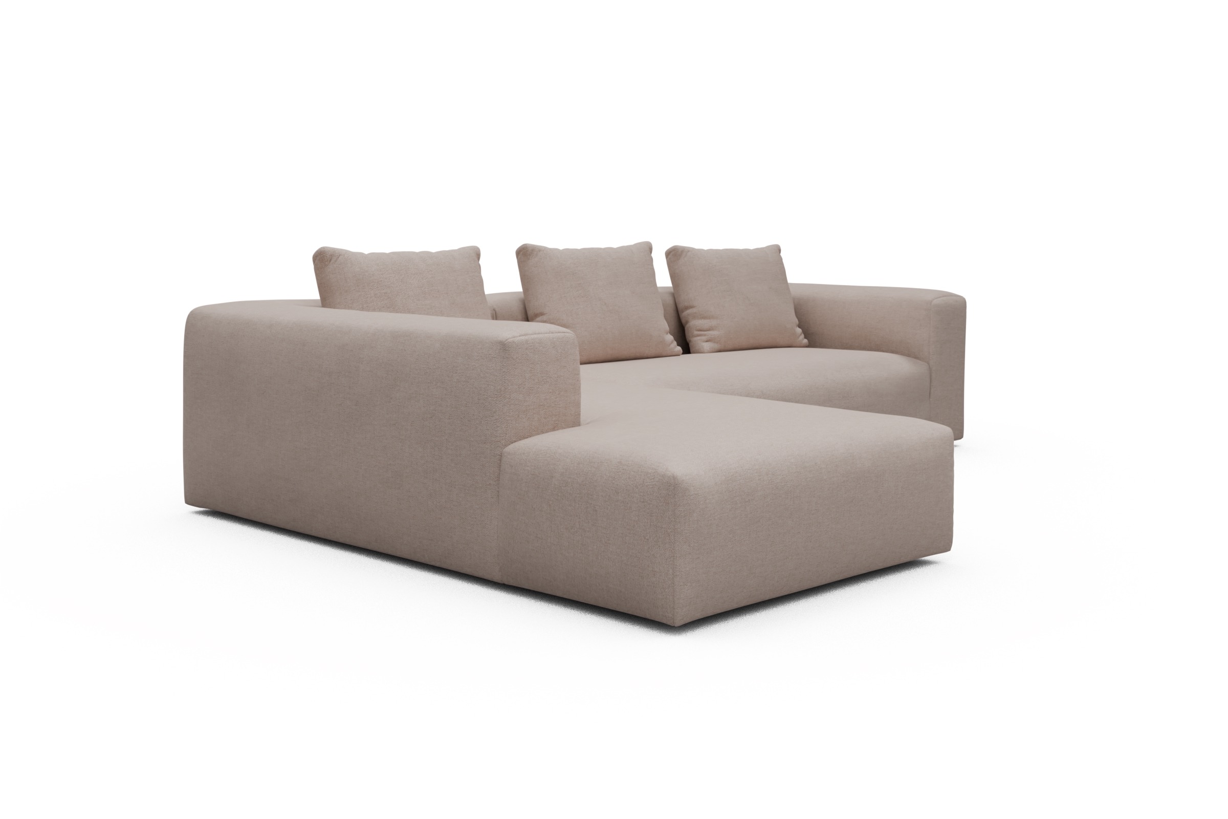 Ecksofa Fred Relax-Ecke links mit 2,5-Sitzer Weda-Sand
