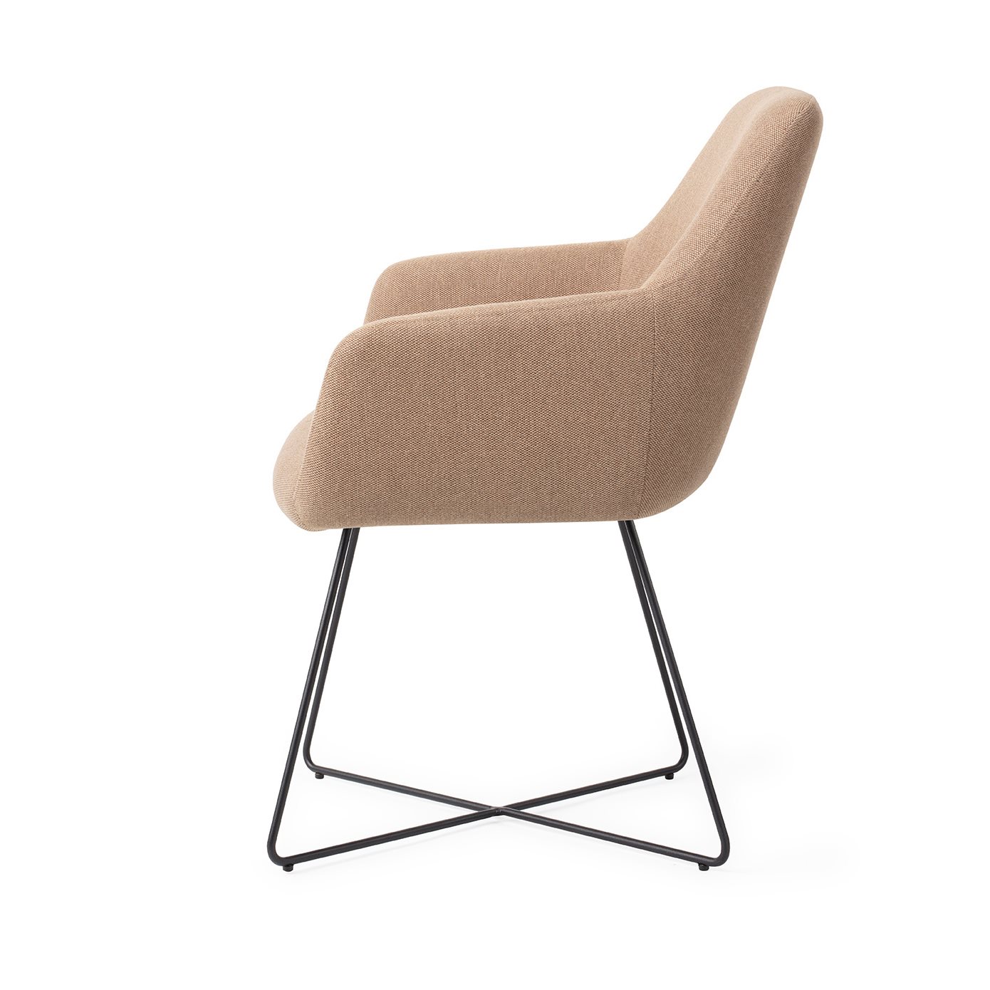 Jesper Home Esszimmerstuhl Hiroo Whisper-Wheat Cross Schwarz