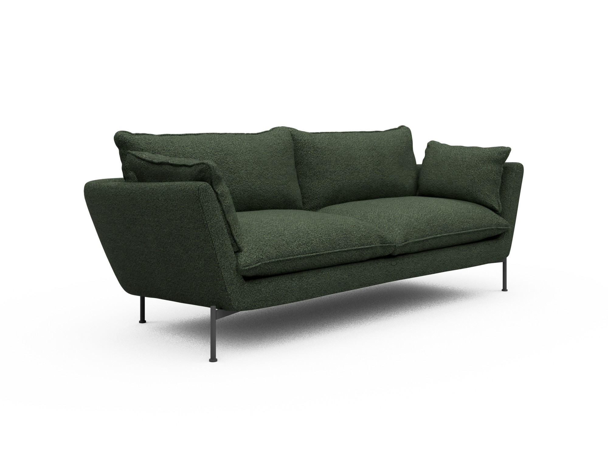 Skandi Home Sofa Anton Soft 3-Sitzer Vanora-Deep-Green moebelfaktor