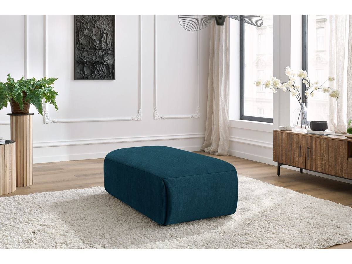 Bobochic Jeanne Pouf 66 × 117 cm Samt Dunkelblau