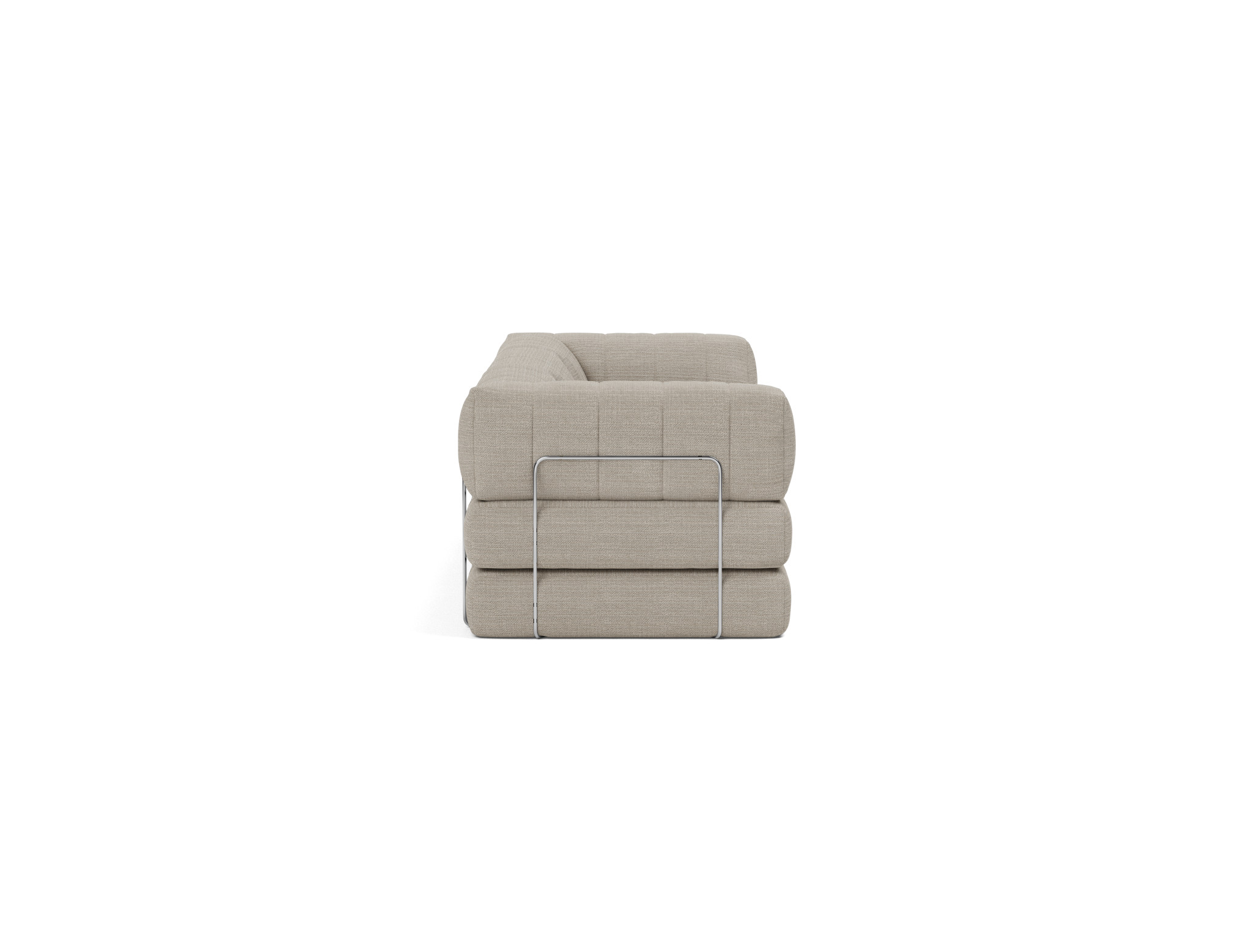 Schlafsofa CozyPad Grand mit Armlehnen Strukturierter Stoff Kenya 579-Gravel