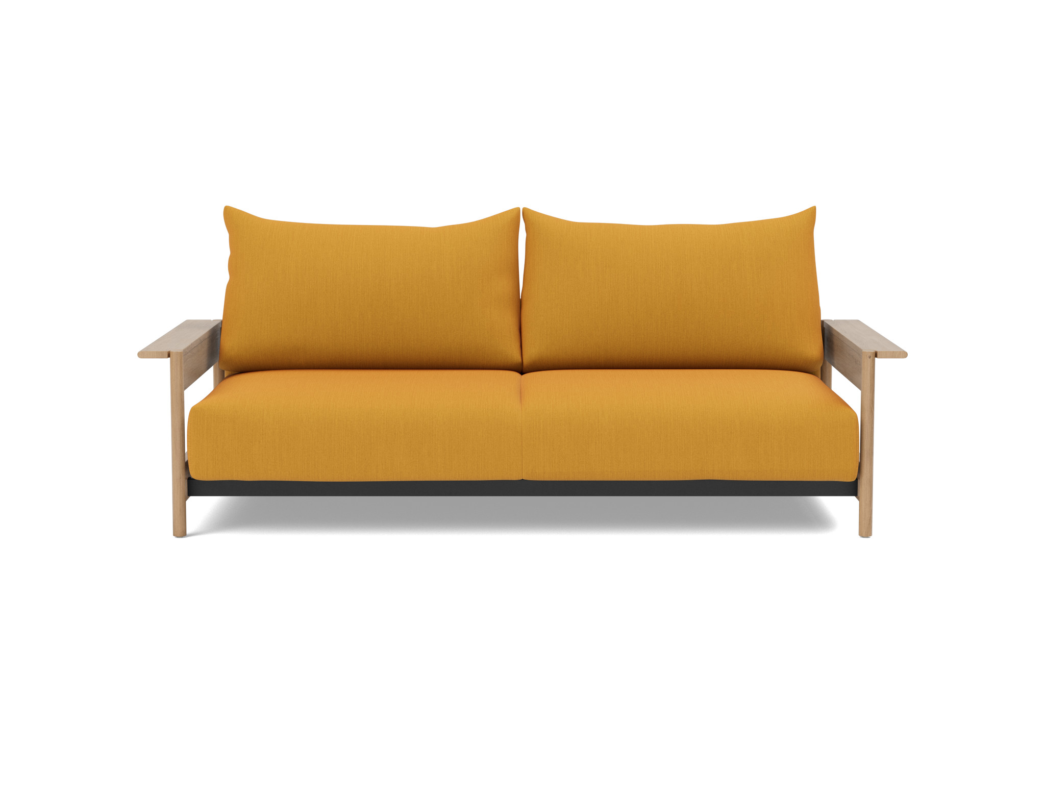 Schlafsofa Malloy Wood Flachgewebe Elegance 507-Burned-Curry