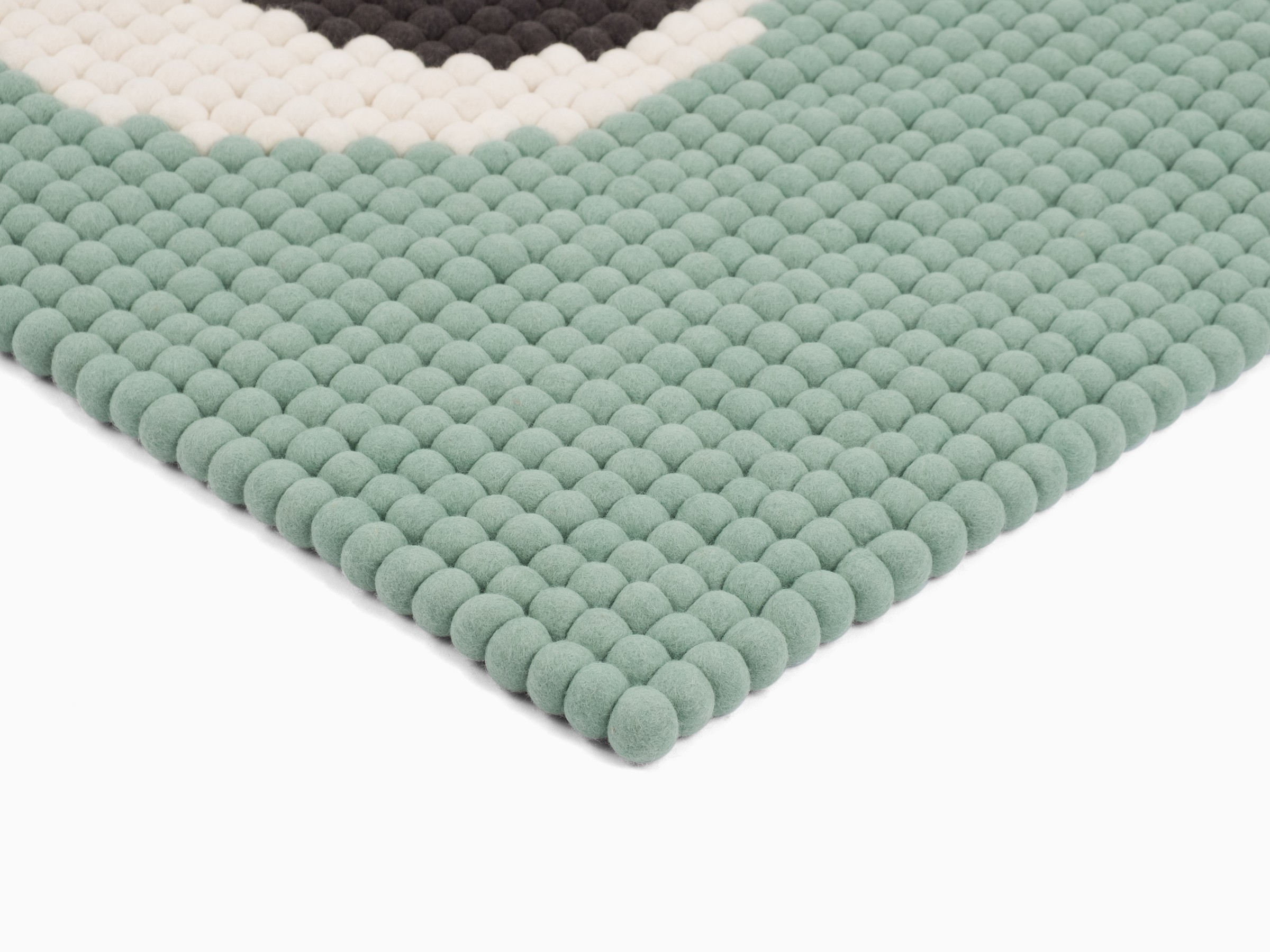myfelt Heinz Filzkugelteppich Grün