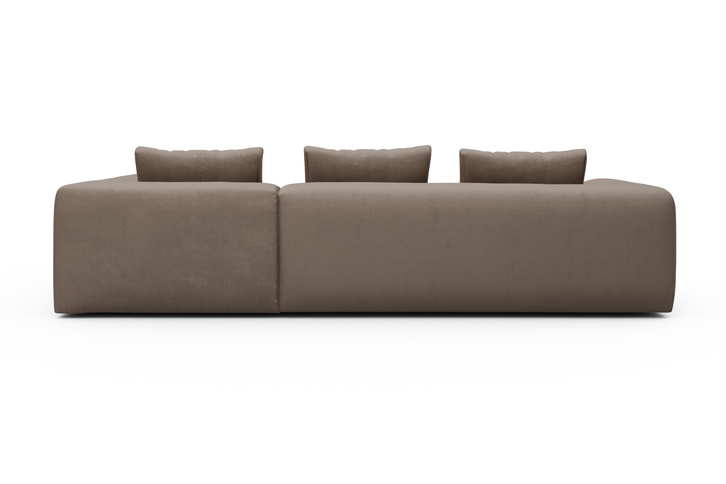 Ecksofa Fred Relax-Ecke rechts mit 2,5-Sitzer Cordufine-Biege