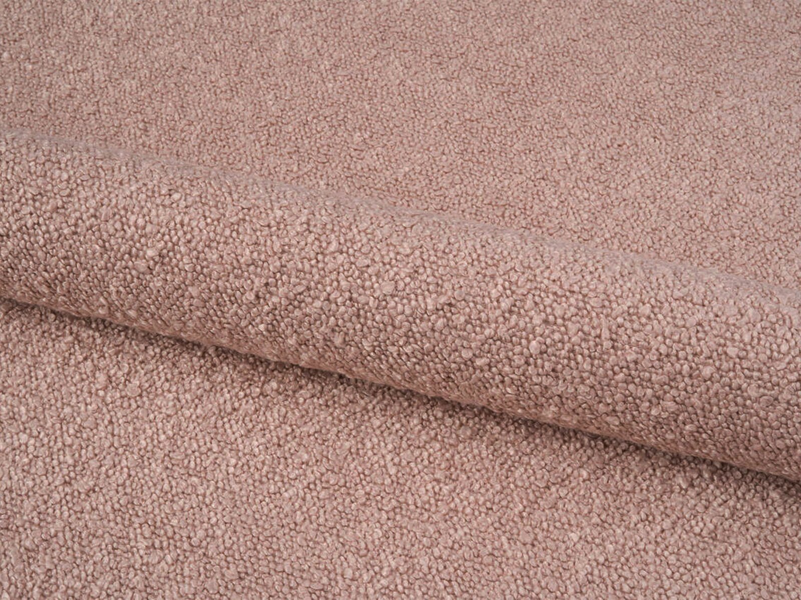 Micadoni Ecksofa Jodie 3-Sitzer Rechts Boucle Baloo Puderrosa