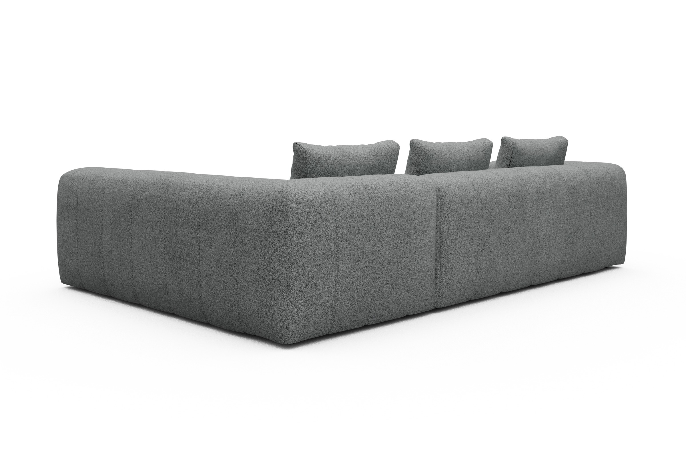 Ecksofa Hugo 2x 2,5-Sitzer Armlehne links Aivi-Gravet-Grey
