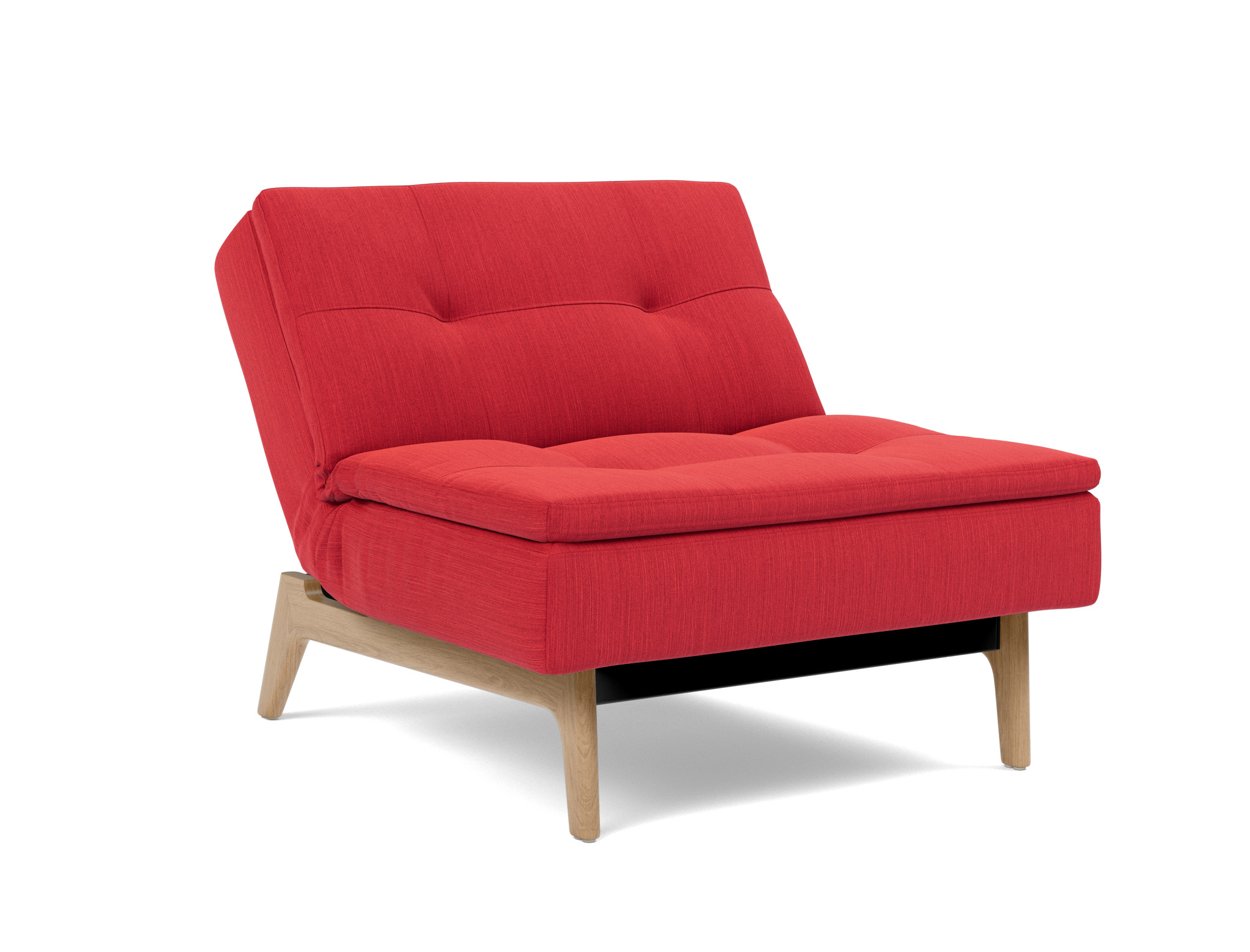 Sessel Dublexo Flachgewebe Elegance 511-Red Beine Eiche