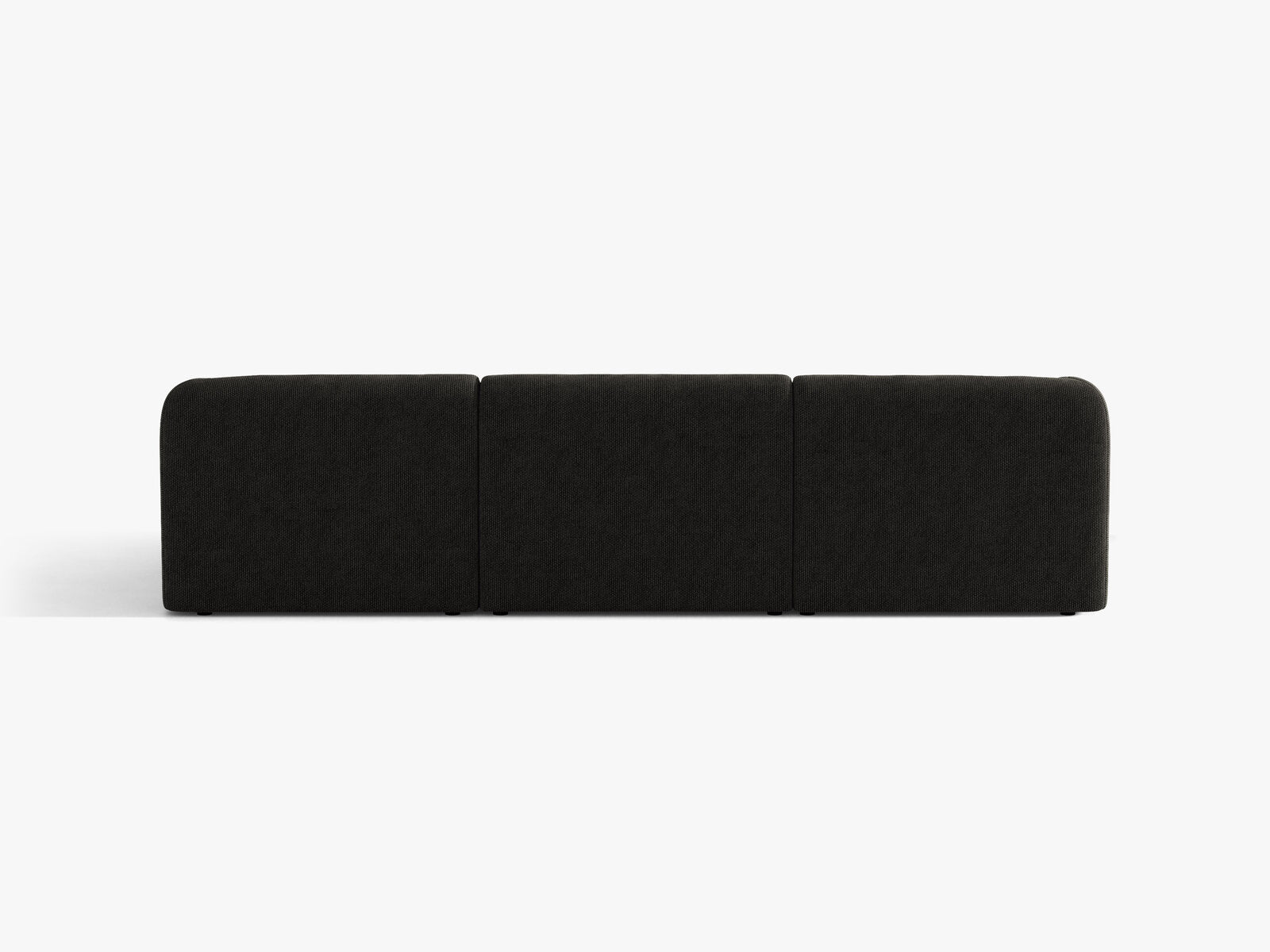 Micadoni Ecksofa Miley 4-Sitzer Rechts Chenille Eden Anthrazit