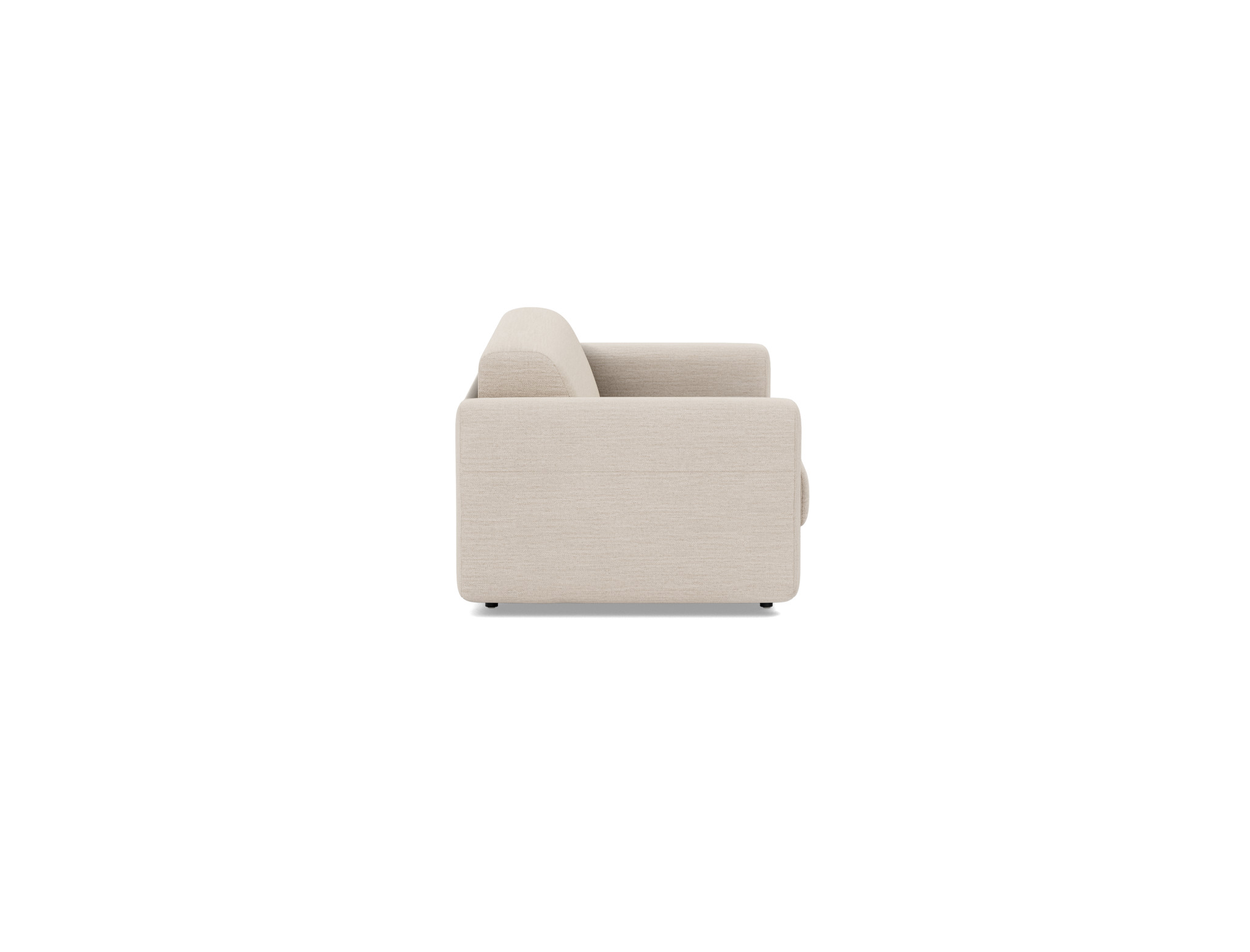 Schlafsofa Killian mit Taschenfederkernmatratze 140 Webstoff Blida 612-Sand-Grey