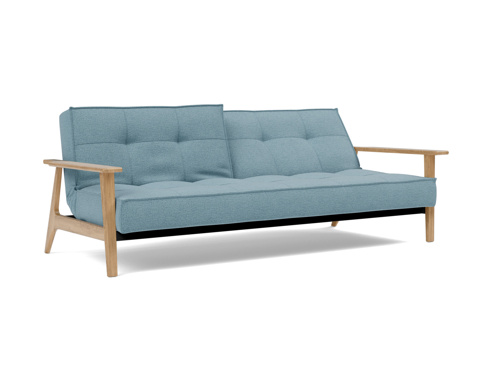 Schlafsofa Splitback Frej Flachgewebe Mixed Dance 525-Light-Blue