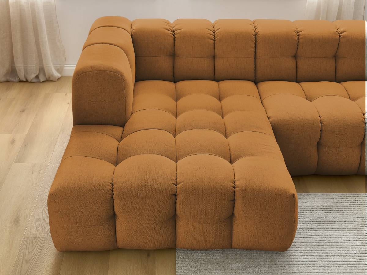 Bobochic Cloud Ecksofa 268 × 184 cm Stoff Gelb