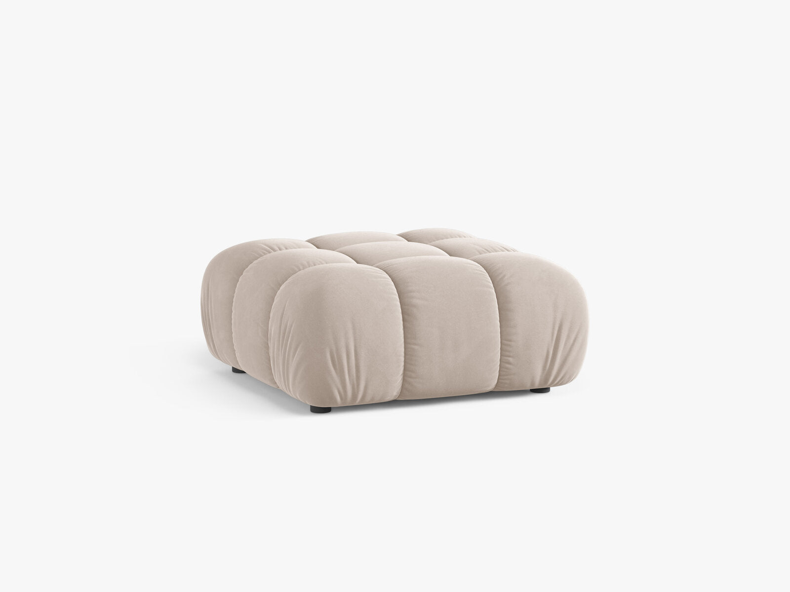Micadoni Hocker Bellis Samt Venus Helles Beige