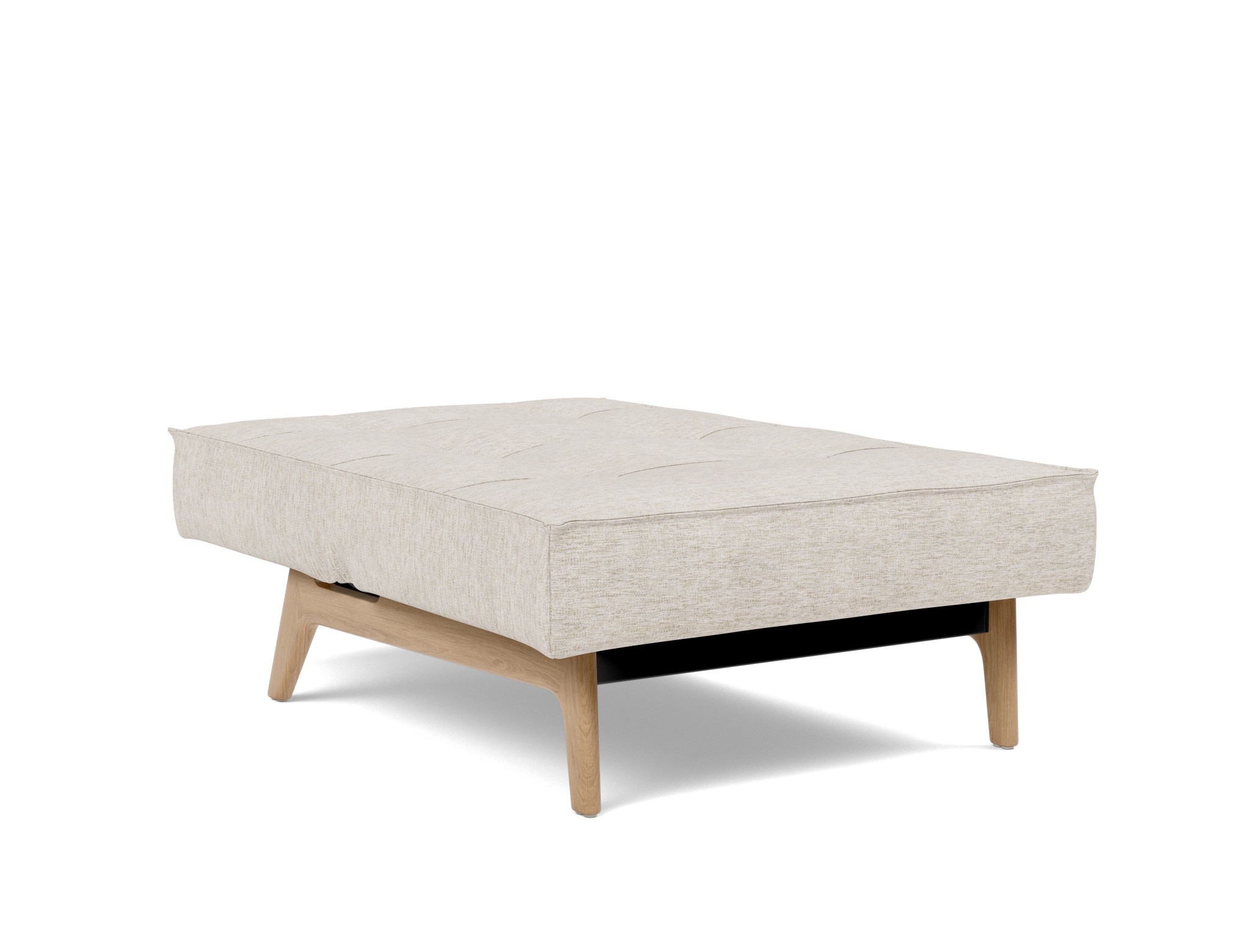 Sessel Splitback Chenille Yuveno 470-Natural Beine Eiche