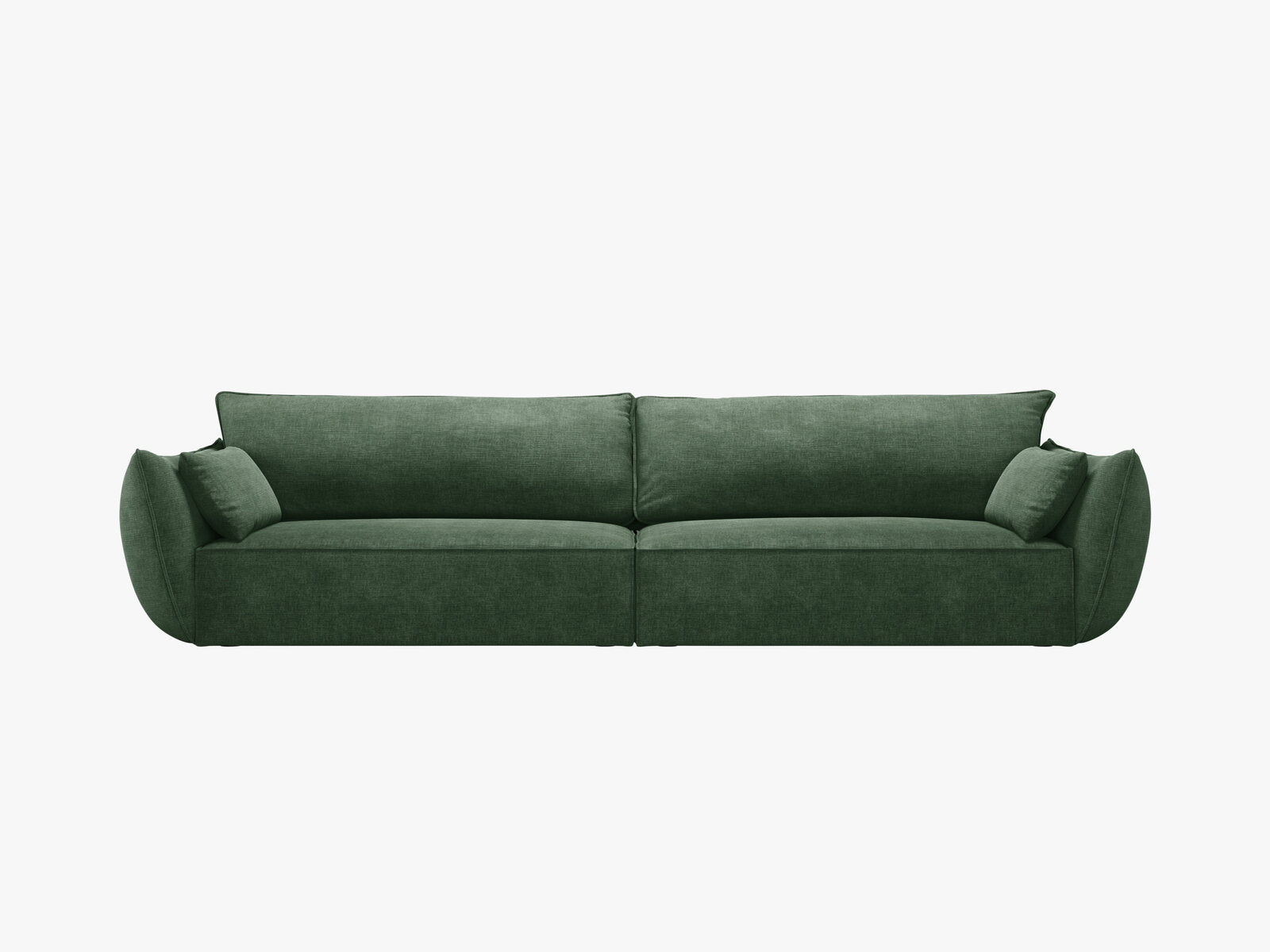 Micadoni 4-Sitzer Sofa Kaelle Chenille Over The Horizon Flaschengrün