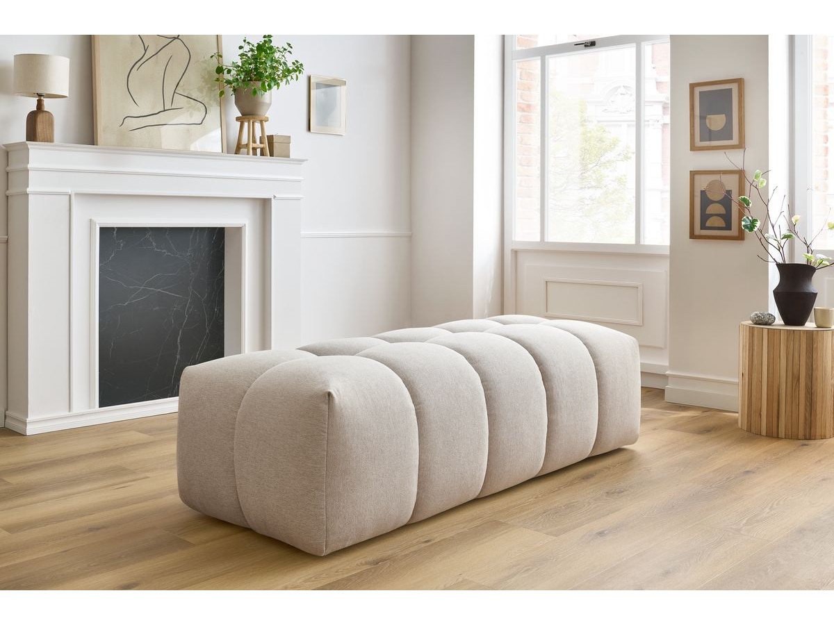 Bobochic Mont-blanc Pouf Melange-Stoff Beige