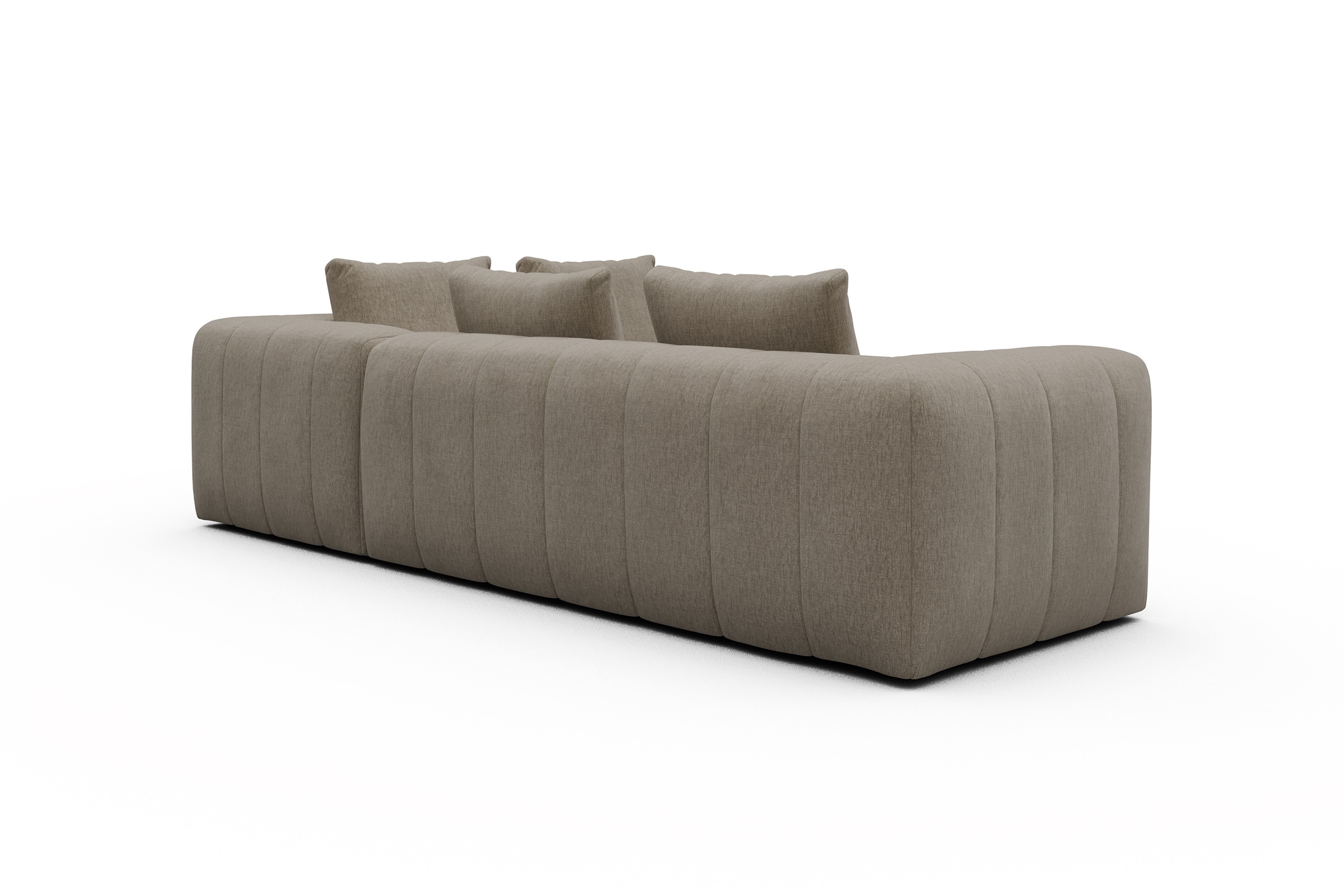 Ecksofa Hugo 2x 2,5-Sitzer Armlehne links Smooth-Belge
