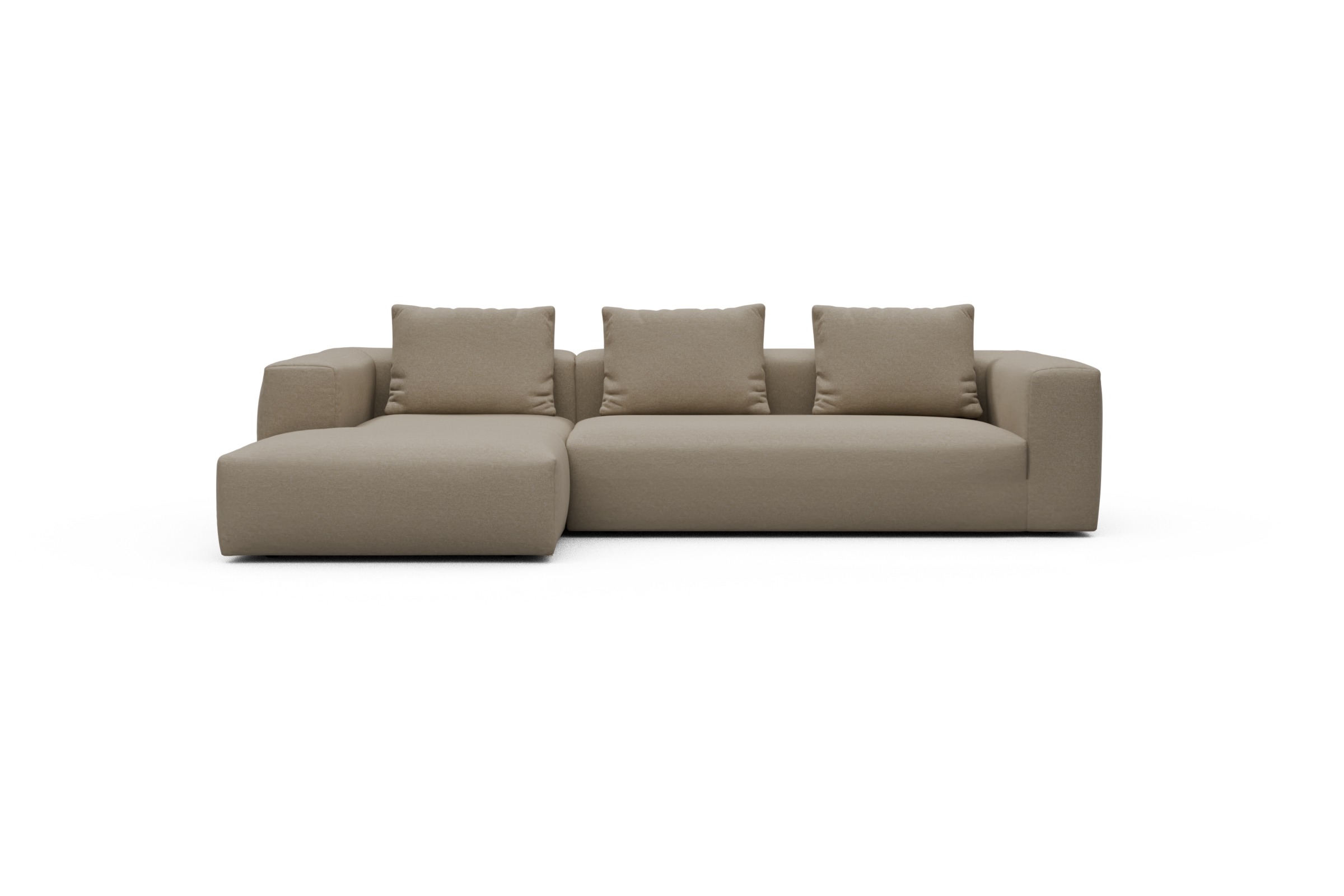 Skandi Home Ecksofa Fred Chaiselongue links mit 2,5-Sitzer Satya-Natural moebelfaktor