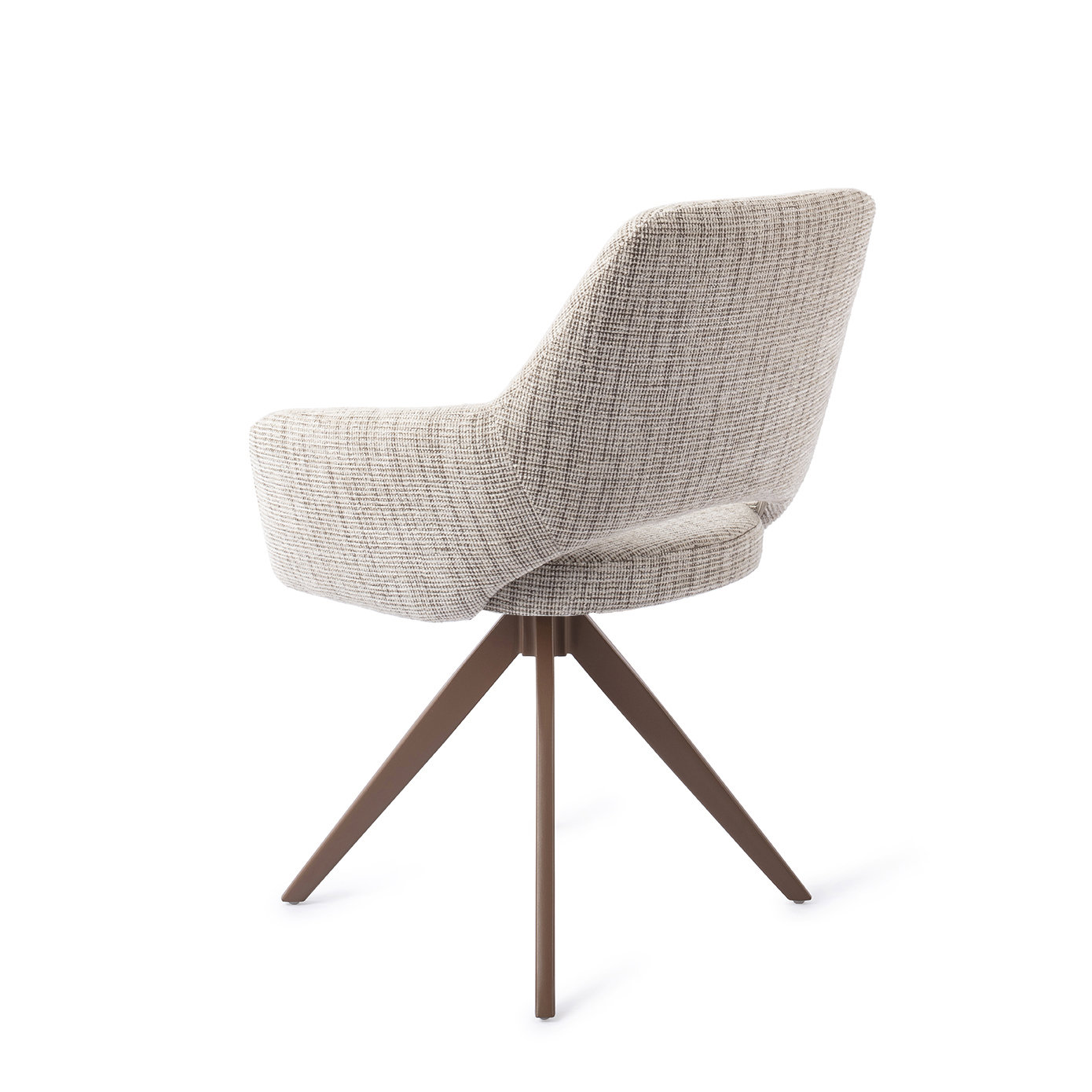 Jesper Home Esszimmerstuhl Yanai Caramel Grid Turn Braun