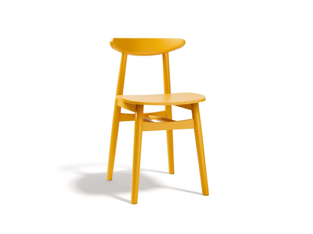 Cosmopolitan Design Stuhl Elie 2er-Set Gelb