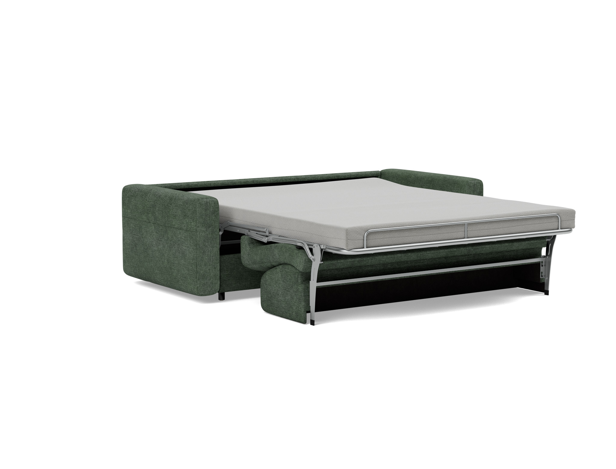 Schlafsofa Killian mit Memory-Matratze 160 Flachgewebe Avella 281-Pine-Green