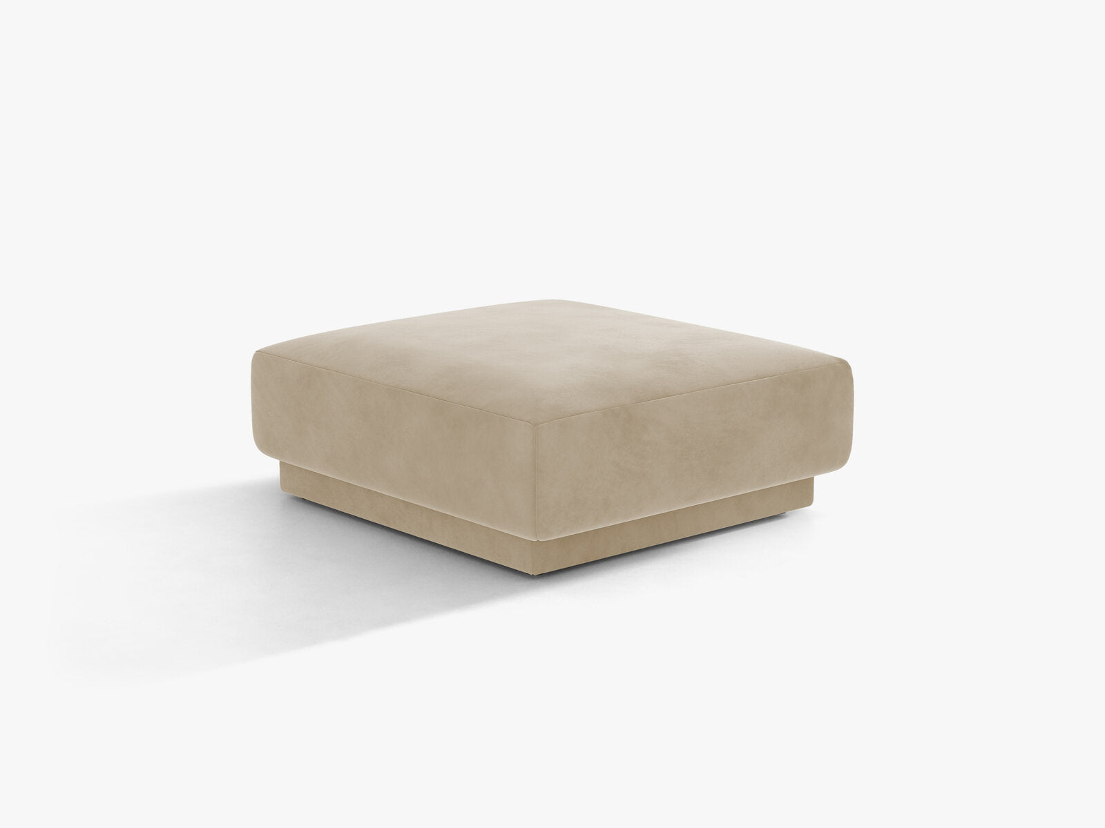 Micadoni Hocker Miley 1-Sitzer Samt Venus Beige