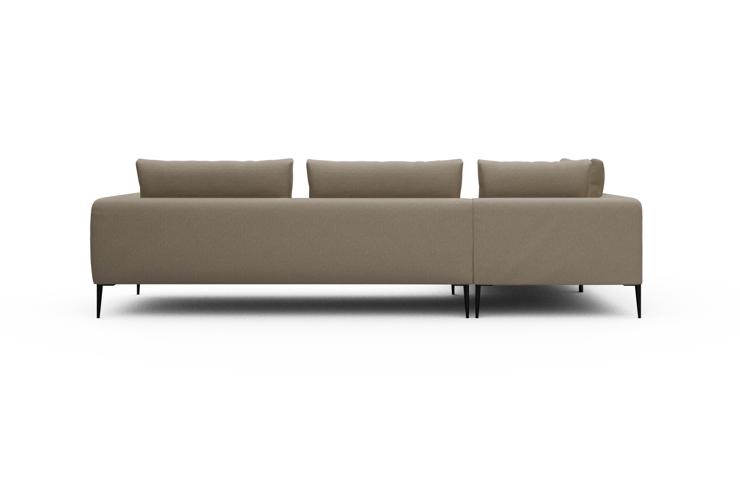 Ecksofa Paul Relax-Ecke rechts mit 3-Sitzer Satya-Natural