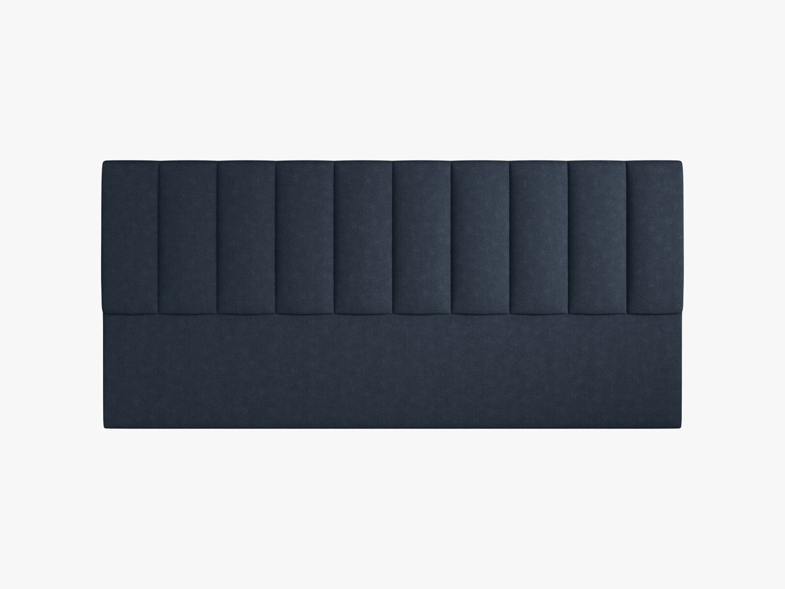 Micadoni Marl Samtiger Kopfteil 140 cm (H 95 cm) Strukturierter Stoff Liberty Marineblau 200x95