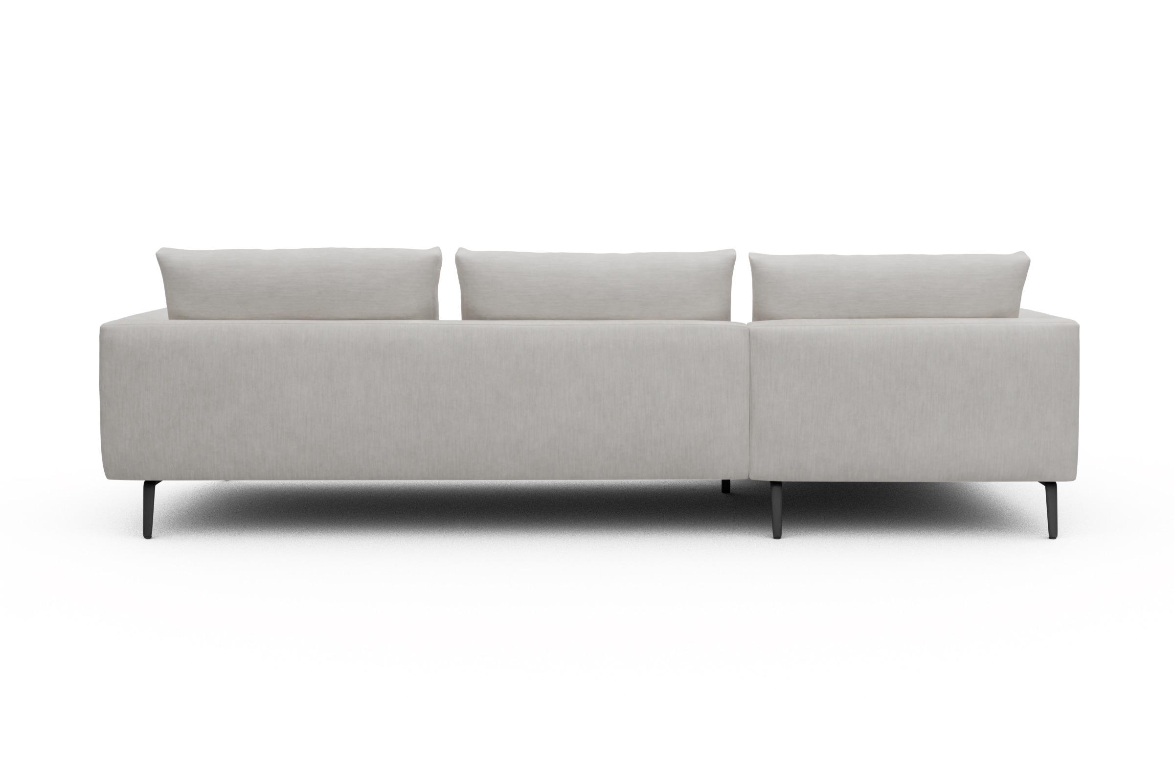 Ecksofa Karl Chaiselongue links mit 2,5-Sitzer Vivus-Dusty-Off-White