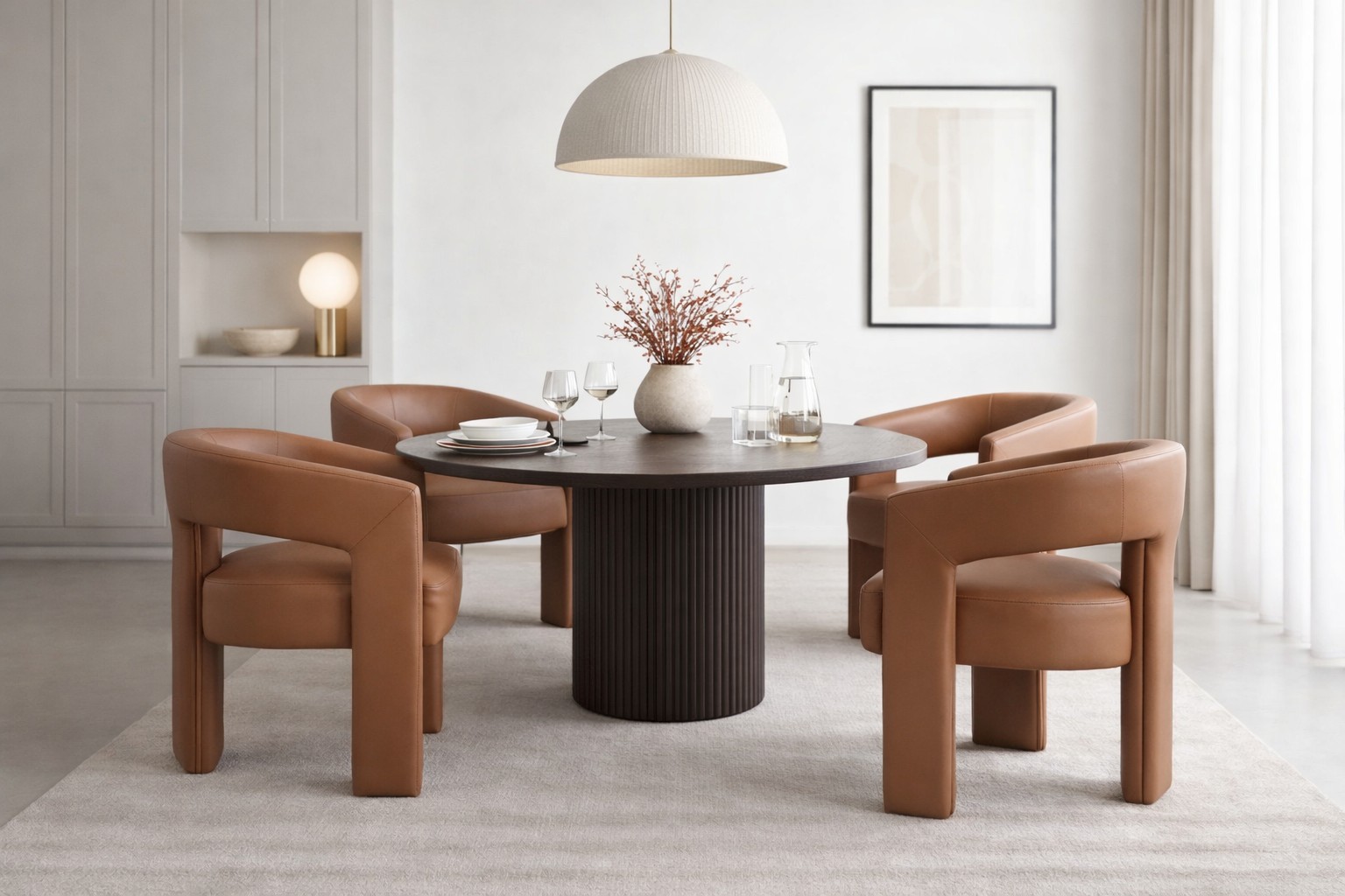 Livin Hill Polsterstuhl Leith 62 × 58 × 75 cm Karamellbraun