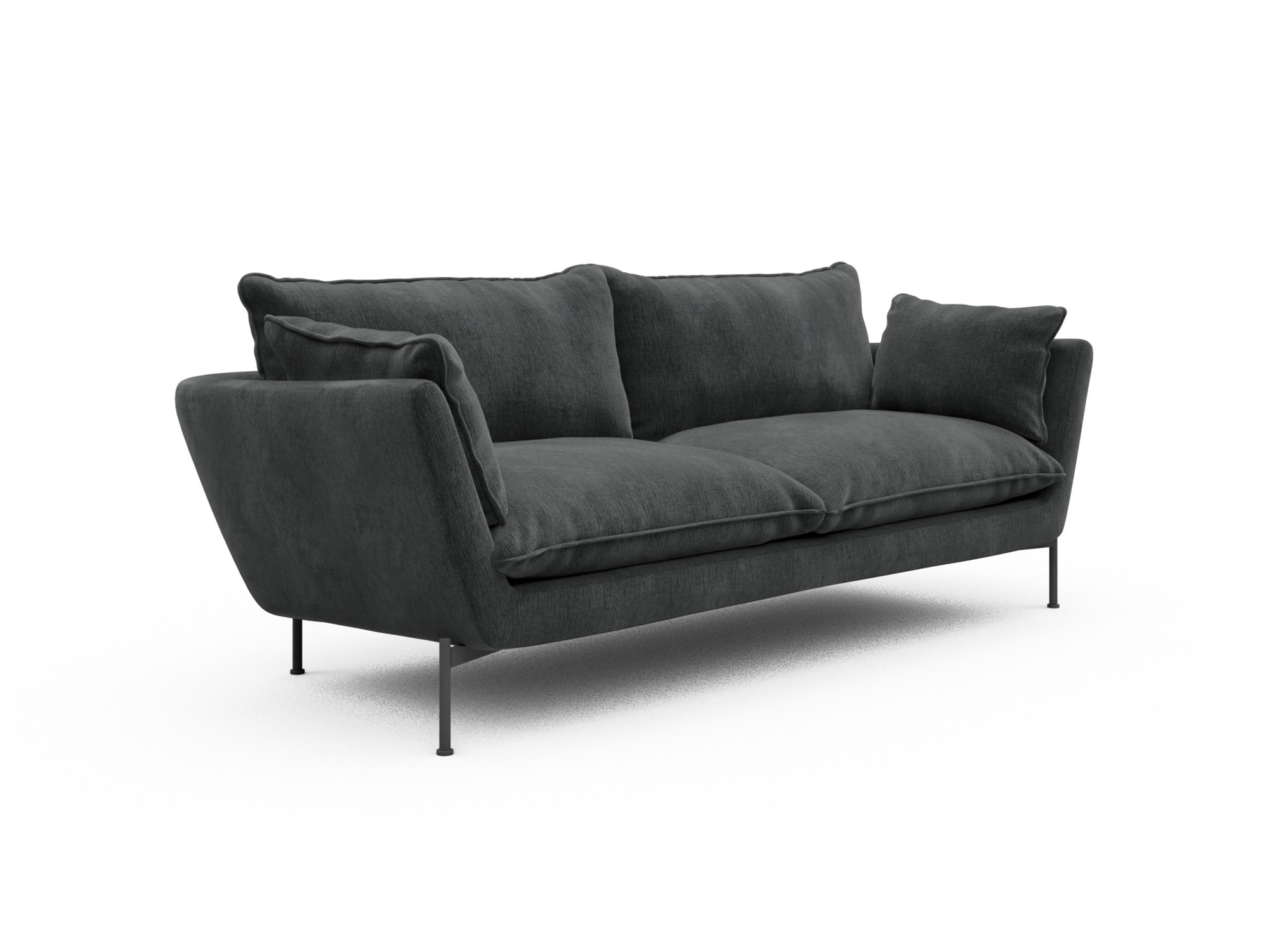 Skandi Home Sofa Anton Soft 3-Sitzer Smooth-Deep-Warm-Grey moebelfaktor
