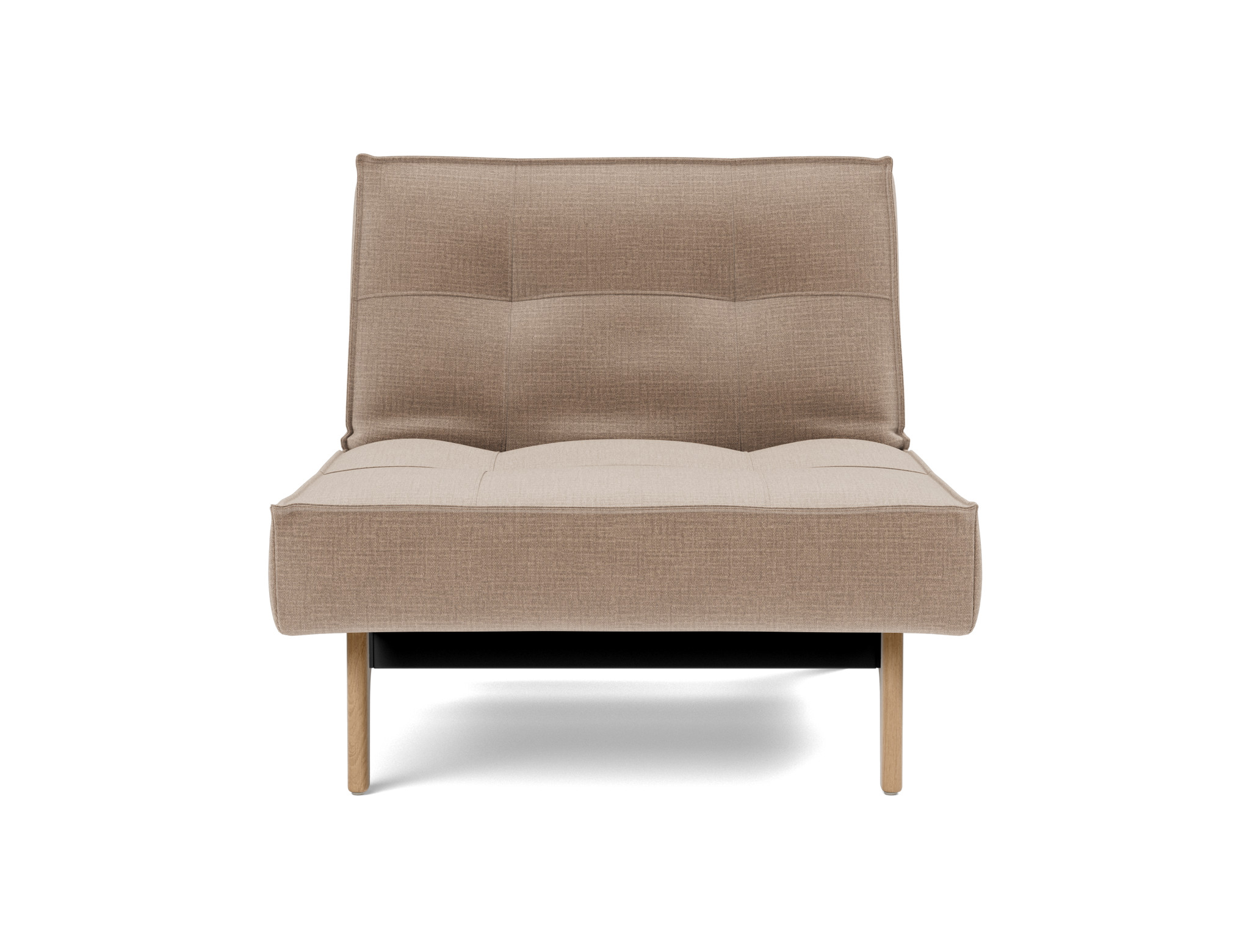 Sessel Splitback Chenille Esina 417-Mocha Beine Eiche