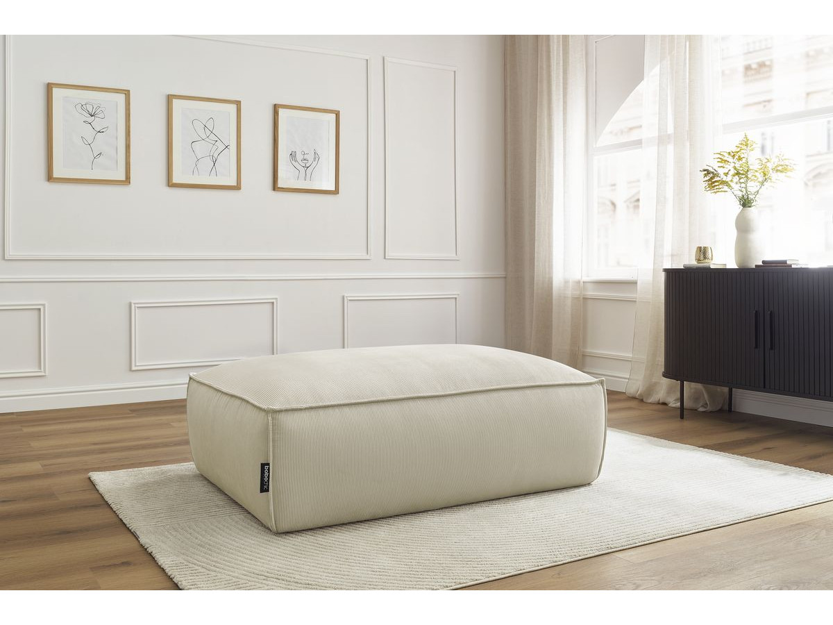 Bobochic Boheme Pouf Cordsamt Beige