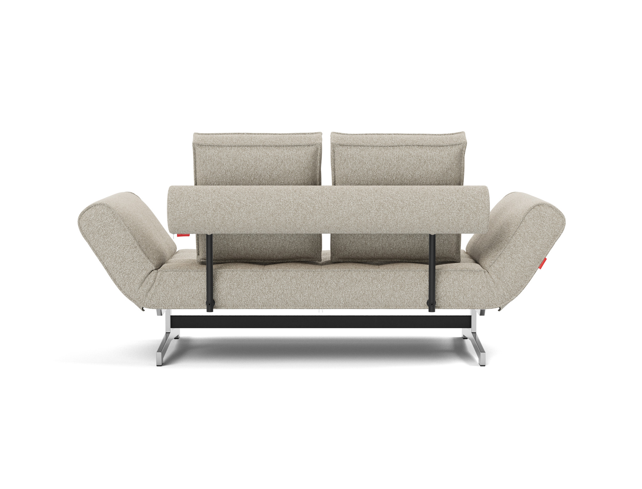 Tagesbett Ghia Boucle Skandi 539-Beige Beine Chrom