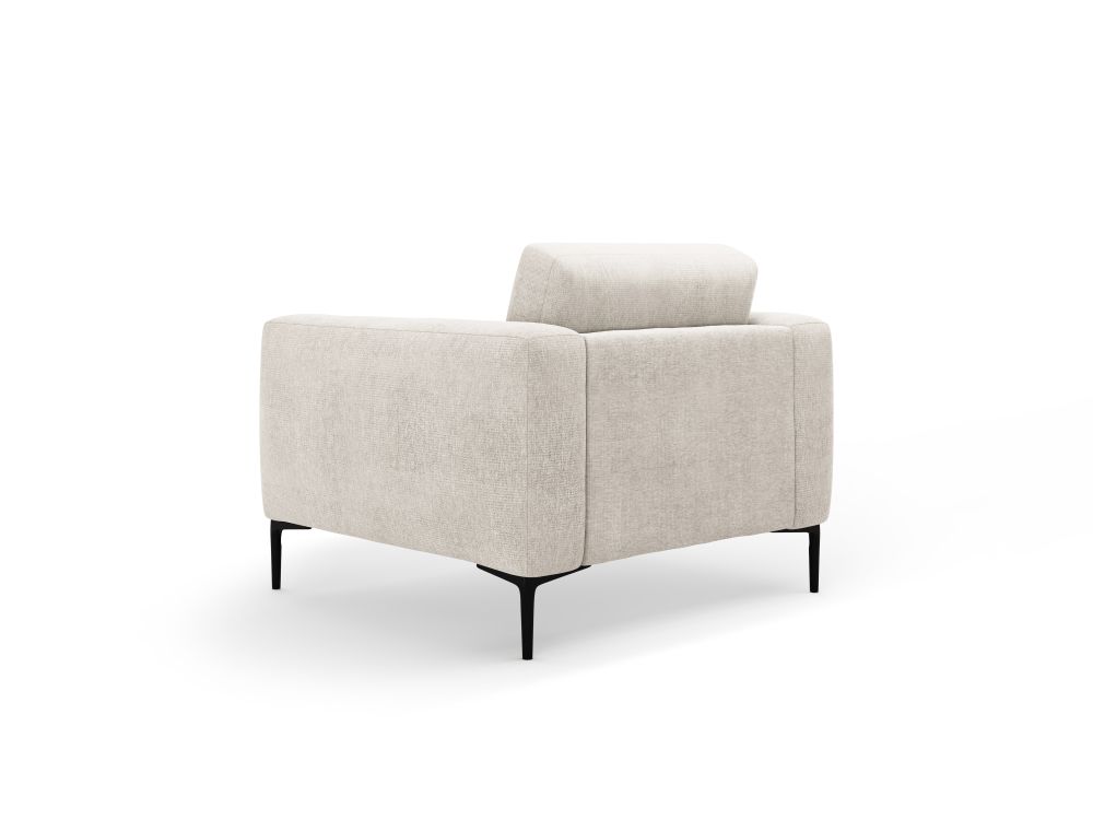 Cosmopolitan Design Sessel Lazio Strukturierter Stoff Sorella Beige