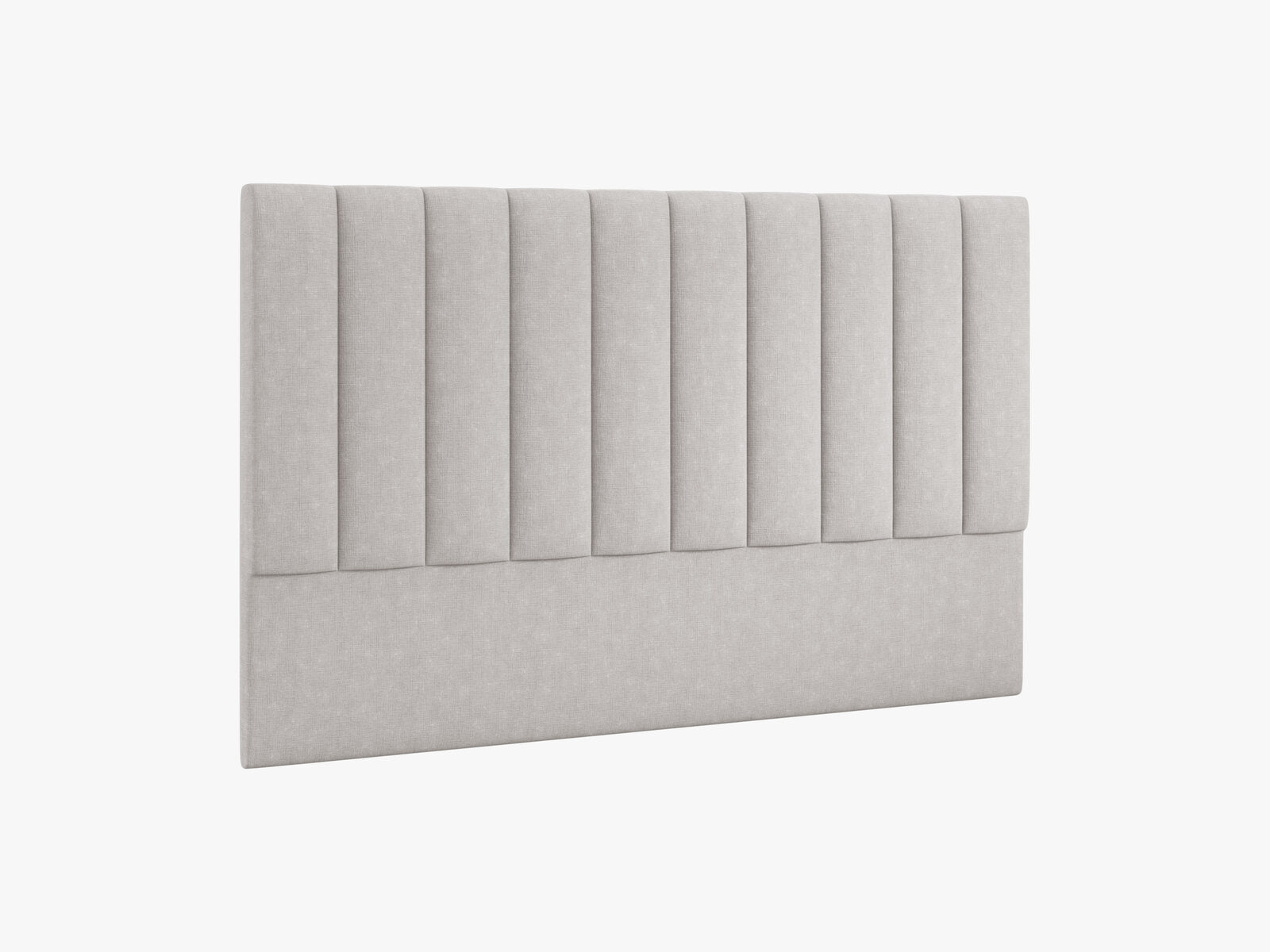 Micadoni Marl Polster-Kopfteil Strukturierter Stoff Liberty Hellgrau 200x120