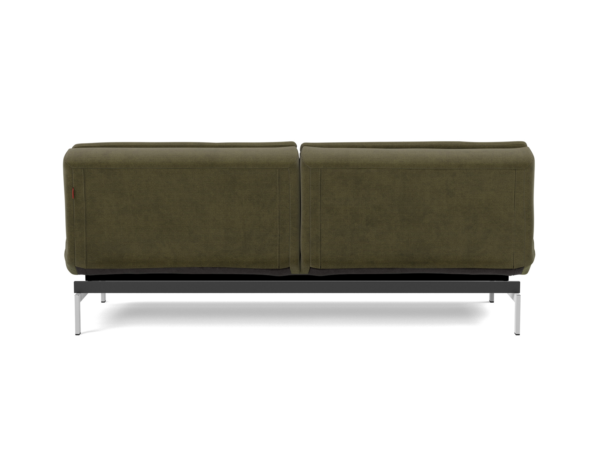 Schlafsofa Dublexo Kord Cordufine 316-Pine-Green Beine Chrom