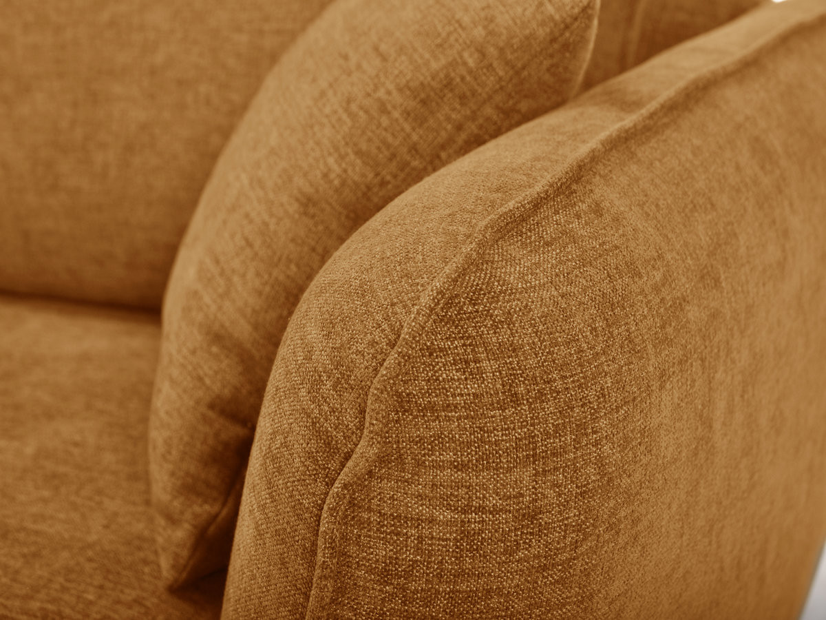 Bobochic Luigi Ecksofa Strukturstoff Gelb Ecke links