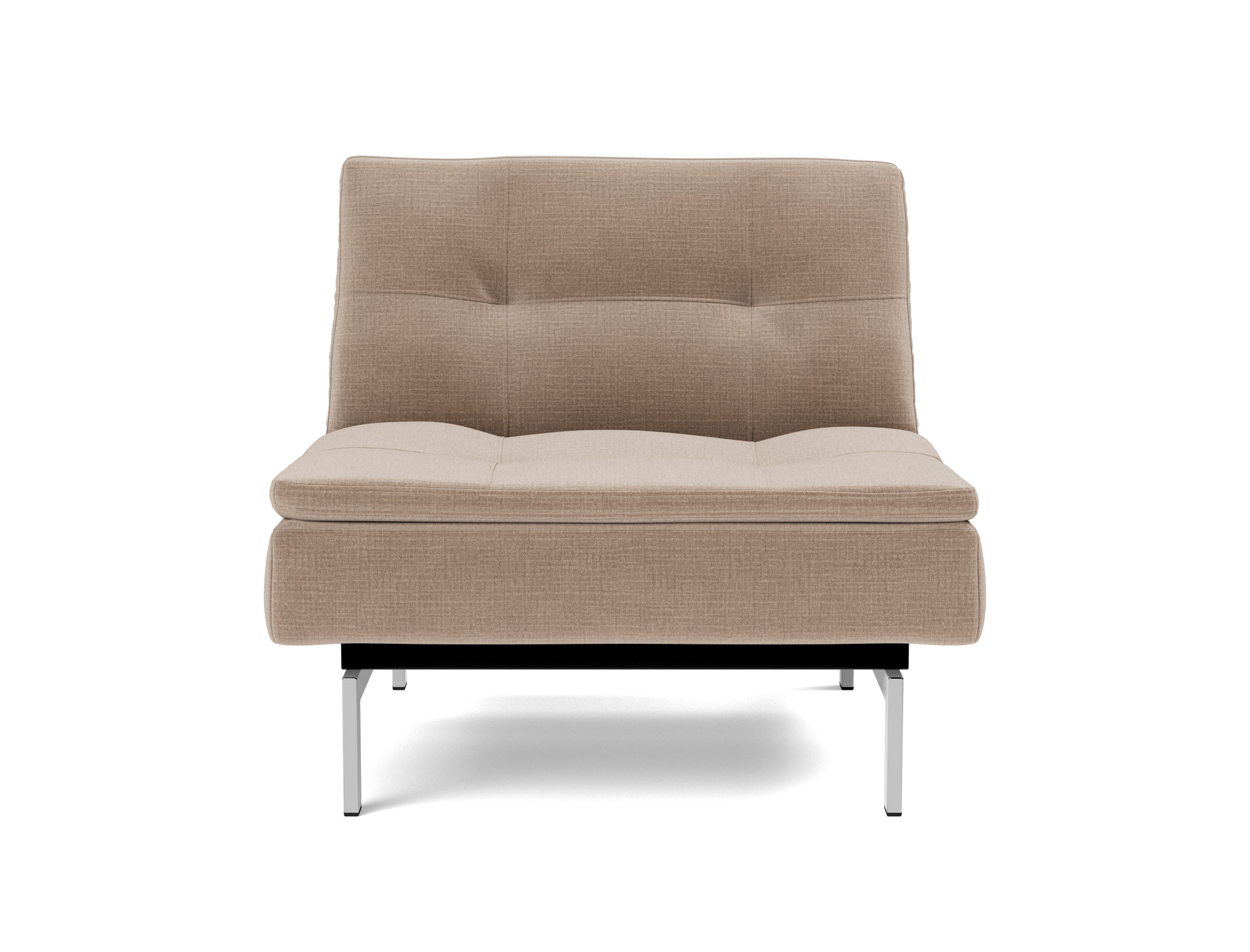 Sessel Dublexo Chenille Esina 417-Mocha Beine Chrom