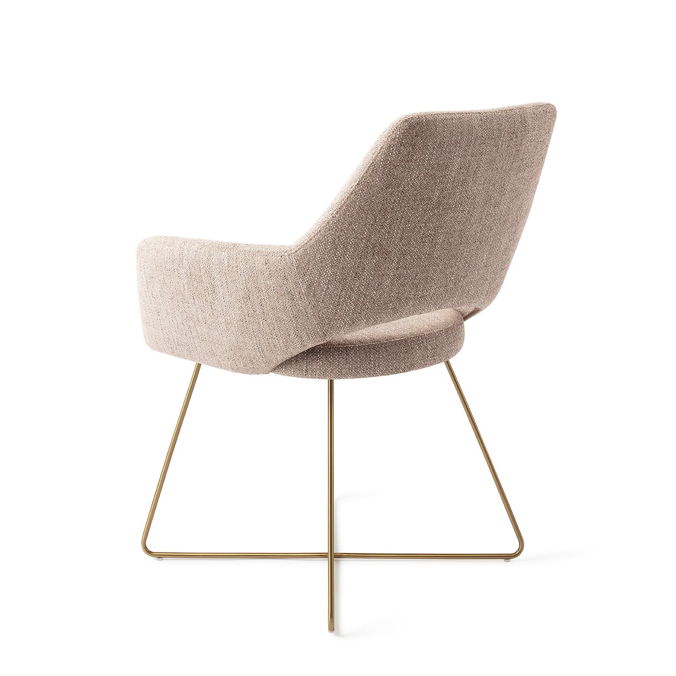 Jesper Home Esszimmerstuhl Yanai Biscuit-Beach Cross Gold