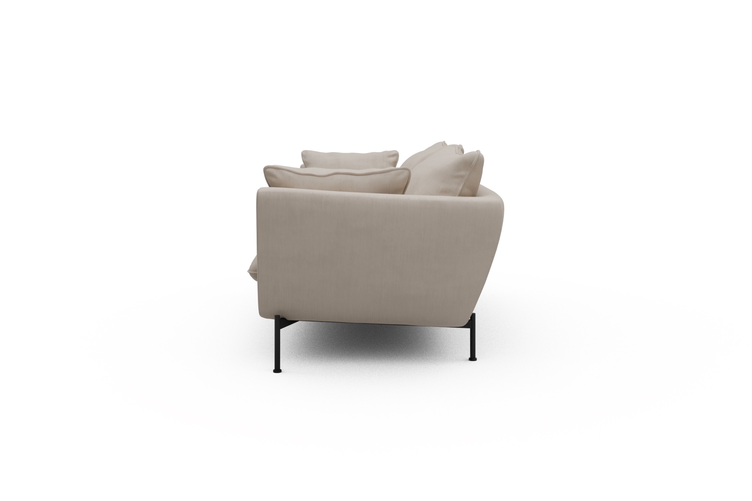 Sofa Anton PREMIUM 2-Sitzer Cordufine-Off-White